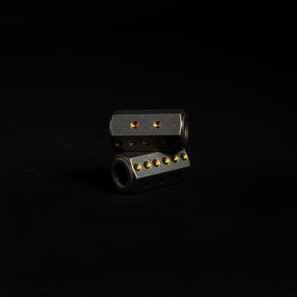 9012 - 5x5mm Small Dice Bead - Black