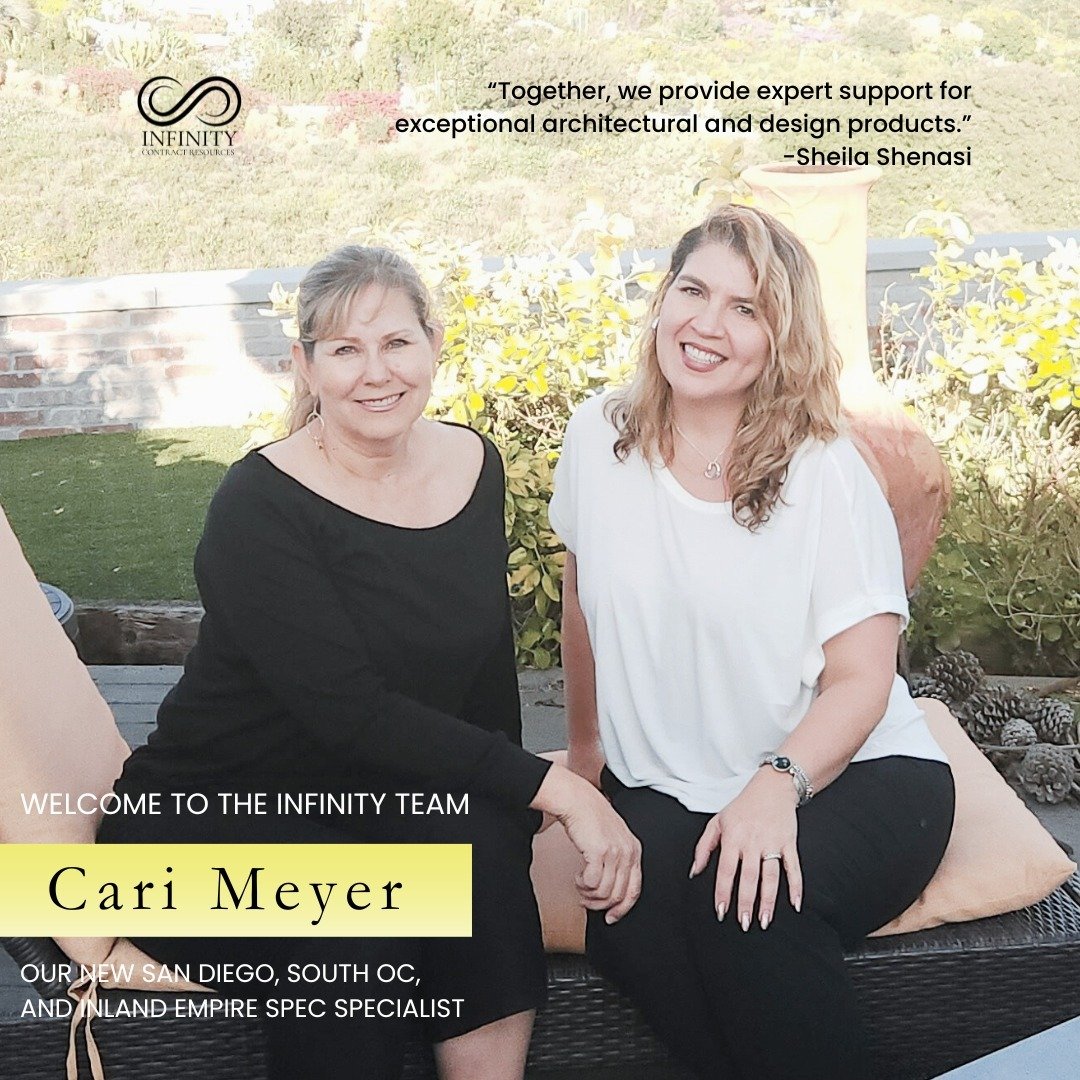 ✨ Meet Cari Meyer, our new San Diego, South OC, and Inland Empire Spec Specialist! 🌟 With a vibrant 25-year career in A&amp;D sales and a creative spark in everything she does, Cari brings a wealth of knowledge and infectious enthusiasm to our team.