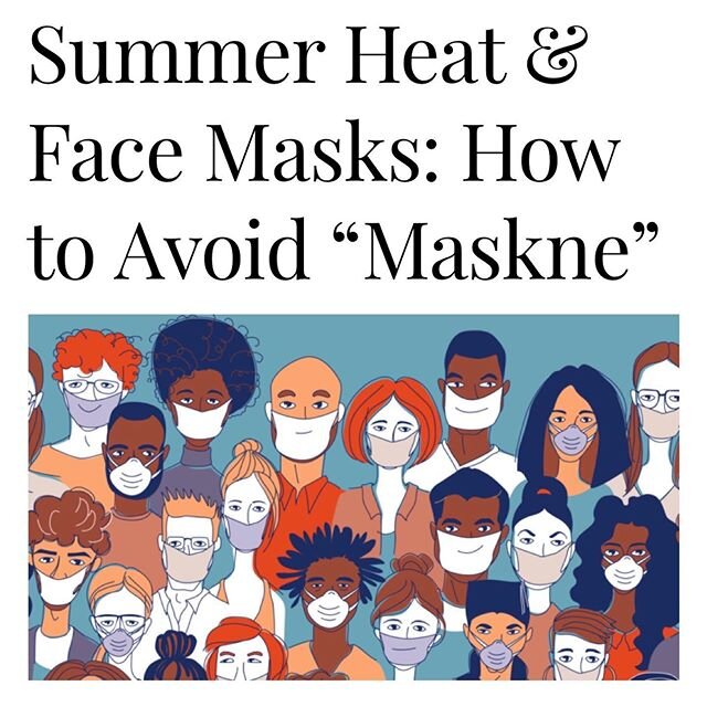 Acne, rosacea and mechanical irritation from masks is a real problem for many.  It is so common that this new wave of skin breakouts is becoming known as &ldquo;maskne&rdquo;! Here are a few tips published today for Better Magazine.  Thank you @bette