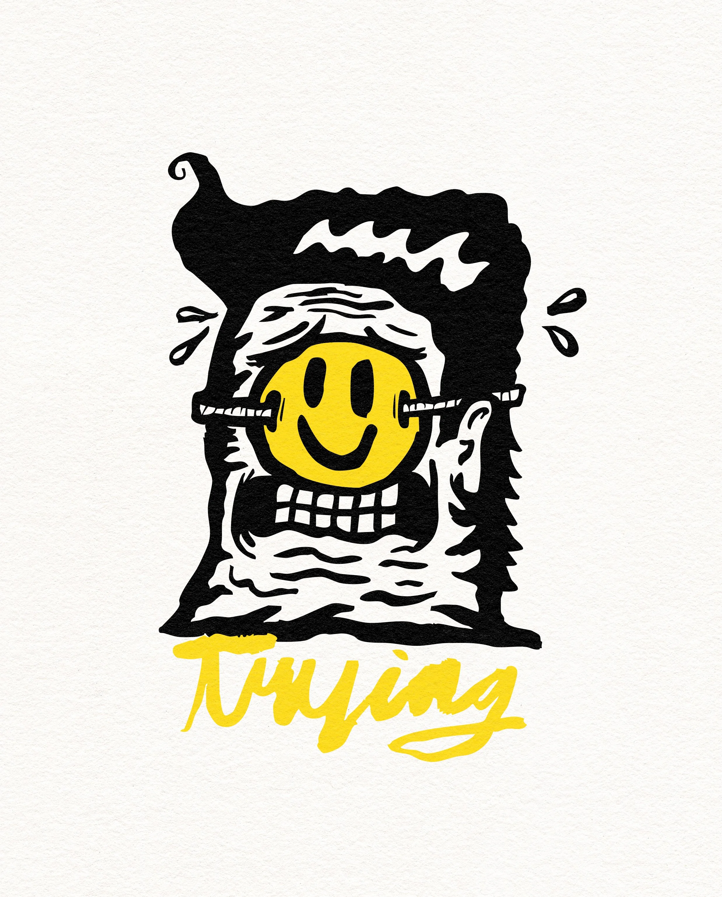 TRYING | Art Print