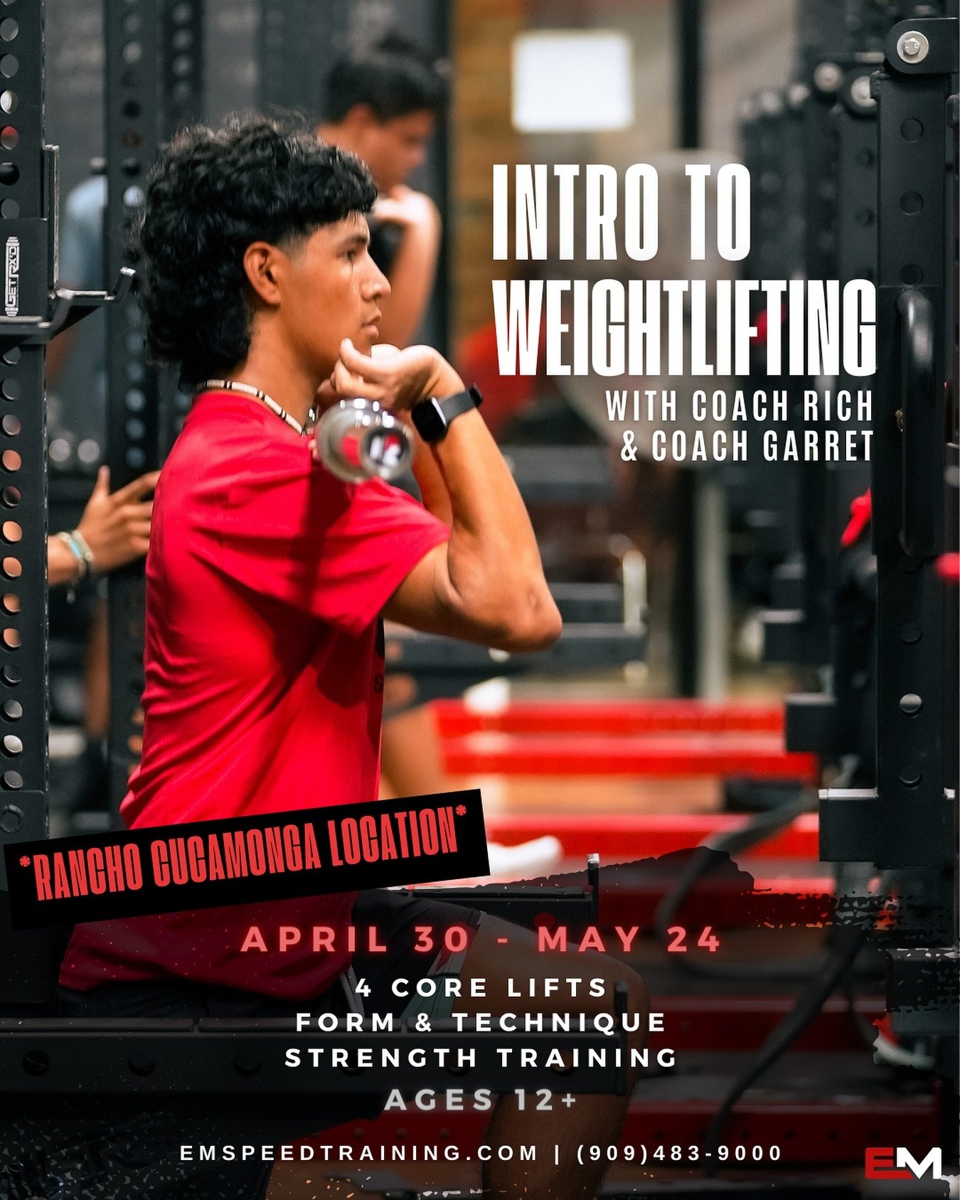 Secure your spot TODAY‼️Intro to Weightlifting with Coach Rich &amp; Coach Garret🦾 Experience 4 Core Lifts, Form &amp; Techniques, and Strength Training in our well-equipped facility with state-of-the-art equipment.⁠
⁠
▪️April 30 - May 24⁠
▪️Must be