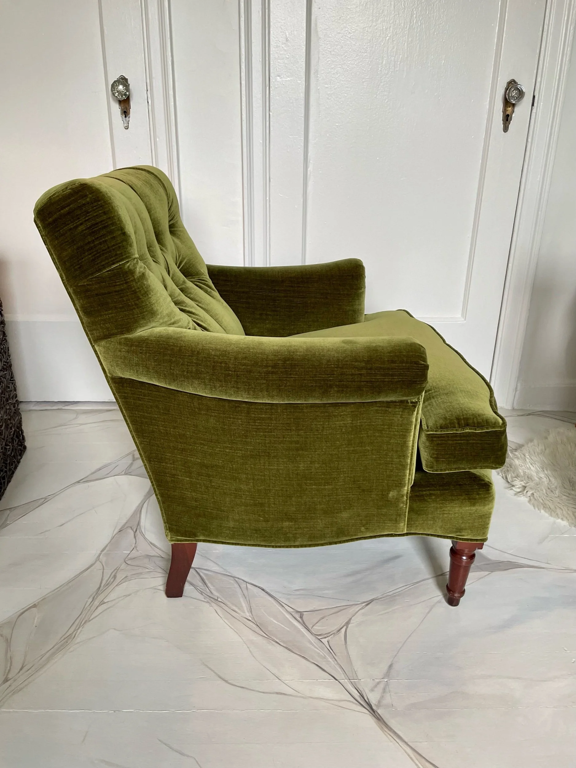 Velvet Tufted Armchair