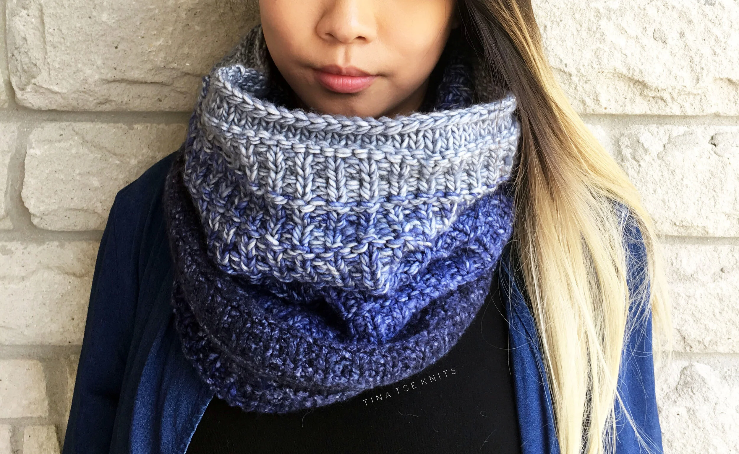Gradient Fade Cowl — TINA TSE KNITS