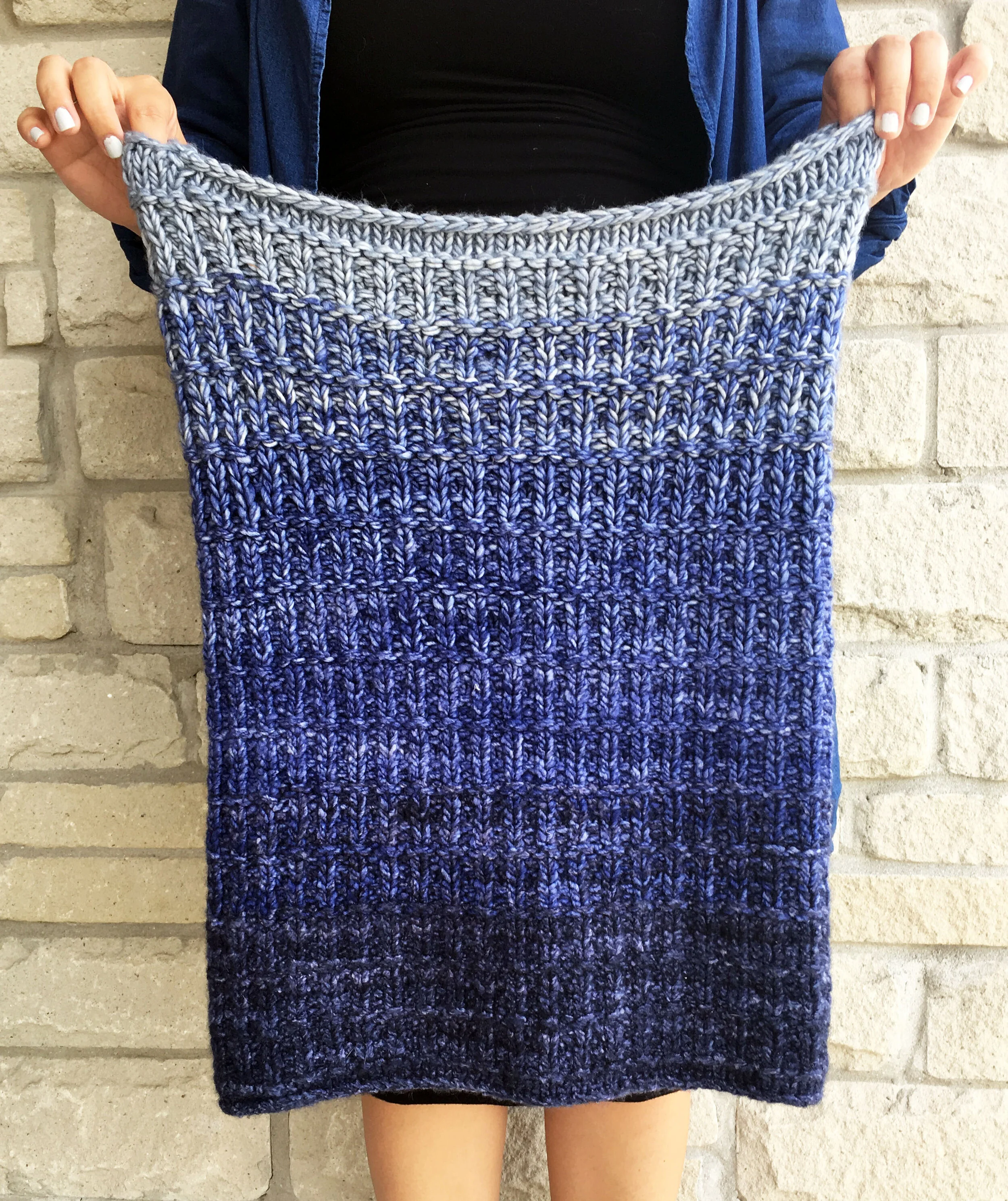Gradient Fade Cowl — TINA TSE KNITS