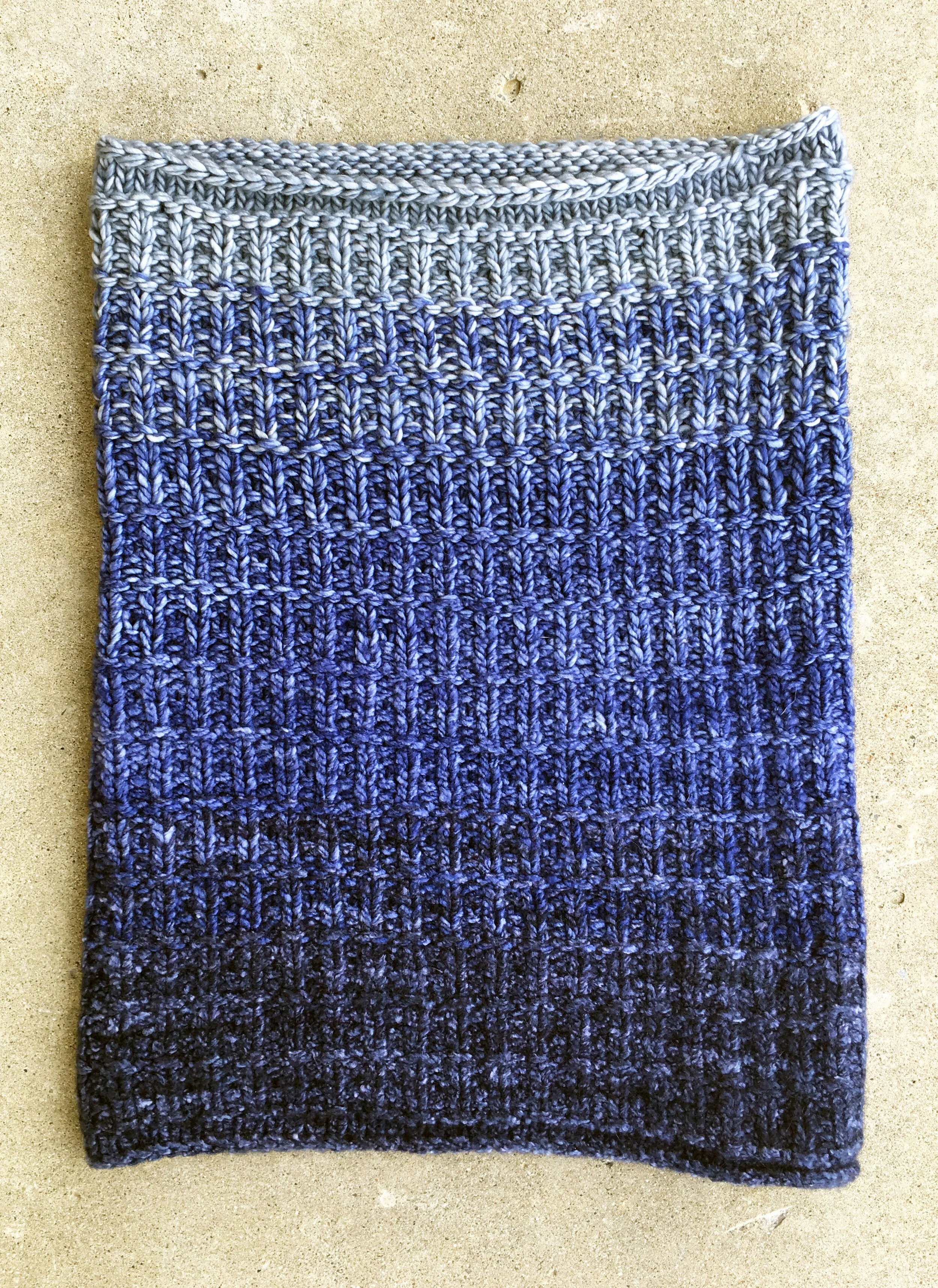 Gradient Fade Cowl — TINA TSE KNITS