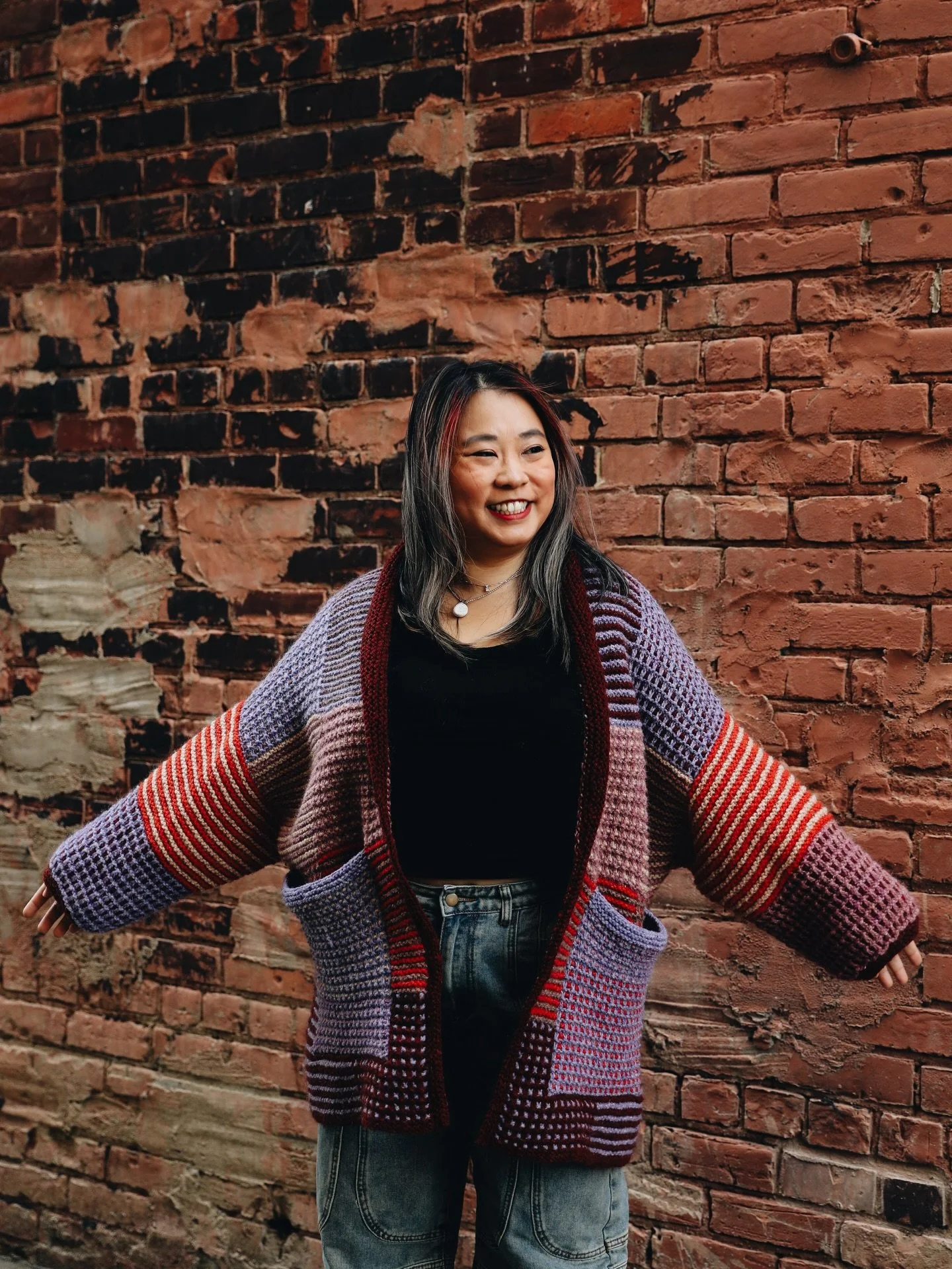 It&rsquo;s been MONTHS since I talked about this pattern design and we&rsquo;re finally almost time for the release! A Place In Time Cardigan, in collaboration with @peace_fleece, pattern release will be later this week! I&rsquo;m getting the final t