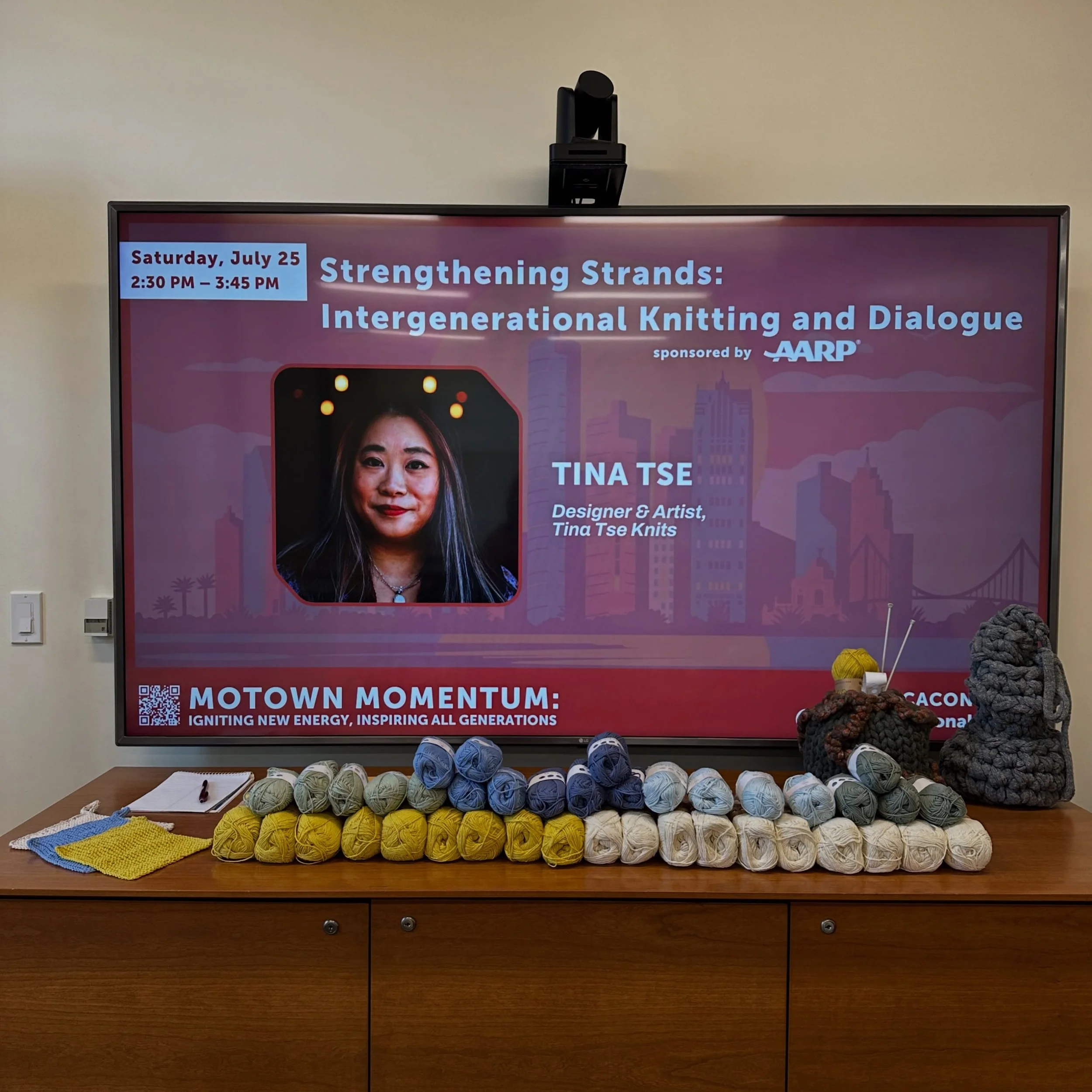 Thank you, @ocanational , for inviting me to hold a knitting session during the 2026 OCA National Convention! Kind of wild that knitting and being a fiber artist has opened me up to many different ways to give back, especially in the context of being