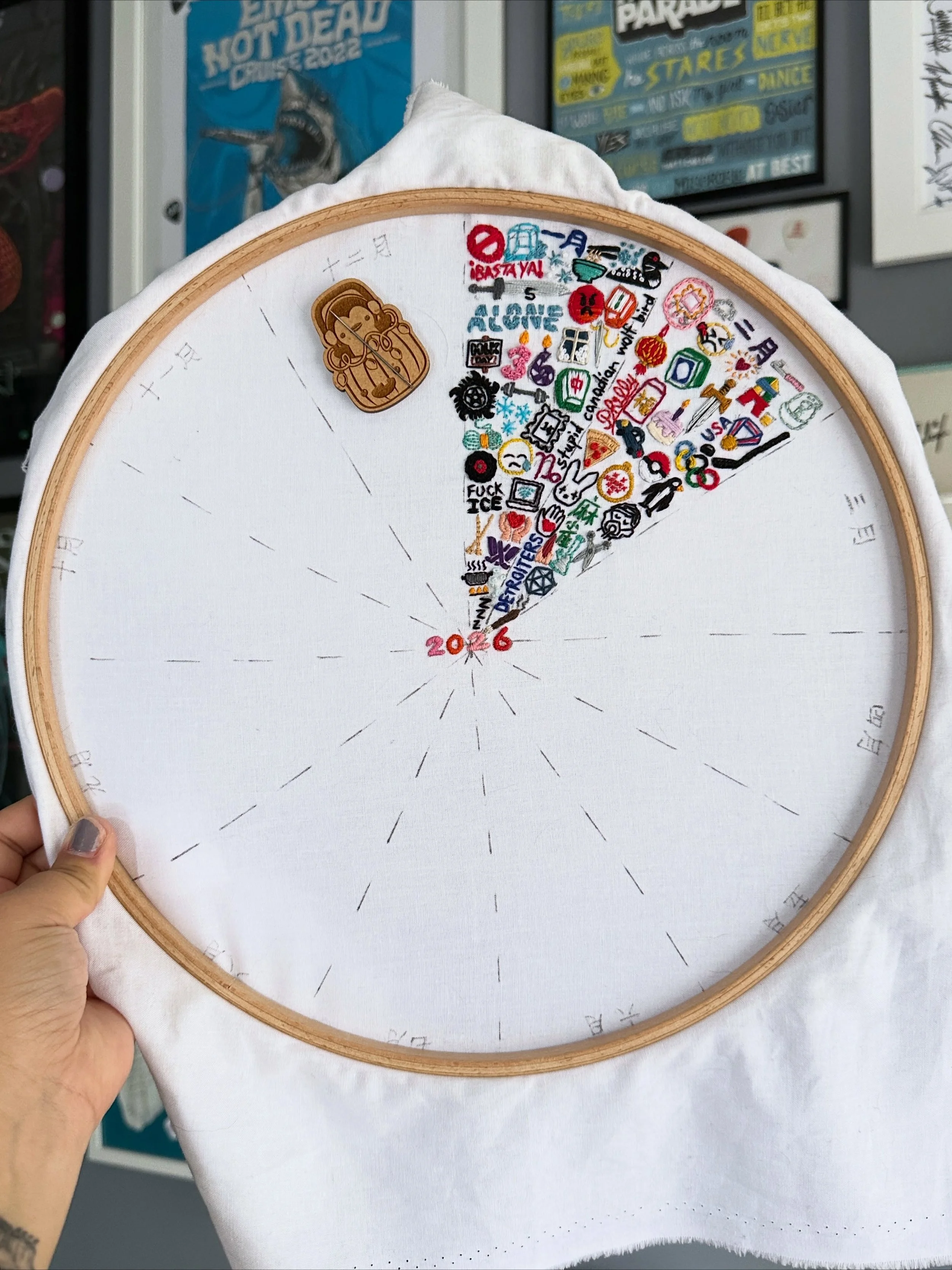 Now I&rsquo;m only 5 months behind🫣 I was going to give up on this 365 days embroidery journal butttttttttt I finally felt inspired again. Maybe, hoping, I&rsquo;ll catch up 🤞

#EmbroideryJournal #EmbroideryJournal2026 #EmbroideryHoopArt #FiberArti
