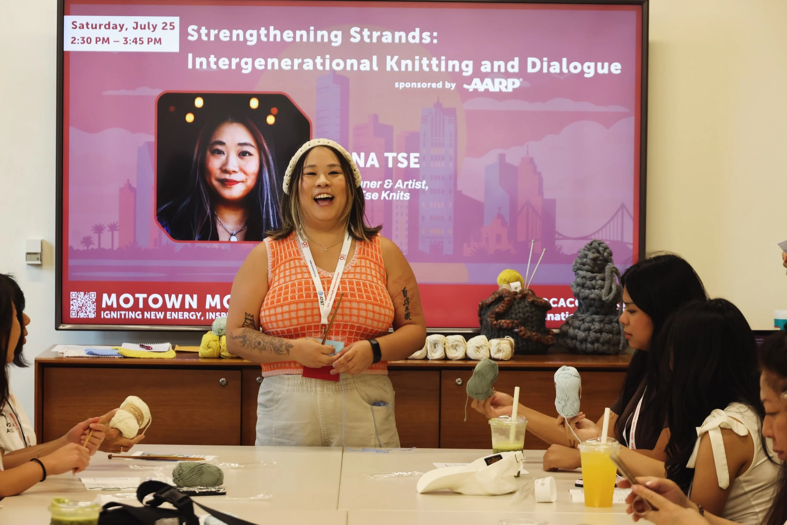 The joy I get teaching people a skill, trying to convince people that ANYONE can knit.

Thank you to the photographers, @studiomomo.production and Ming Hung, who captured these moments during my knitting workshop for @ocanational a few weeks ago at t