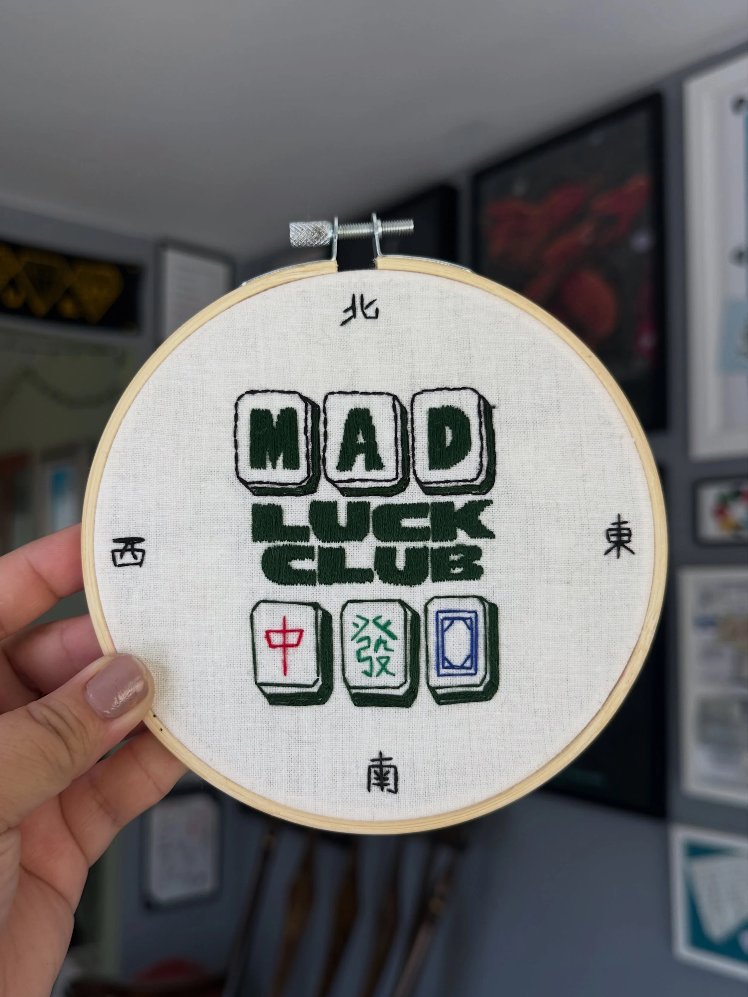 Another Leo birthday hoop!! This one was for @megyappy aka Mahjong Meg. A birthday celebration just isn&rsquo;t complete without mahjong with Meg. So happy you started @madluckclub and all the cool sh*t you&rsquo;re doing and going to do with it. 🥳?