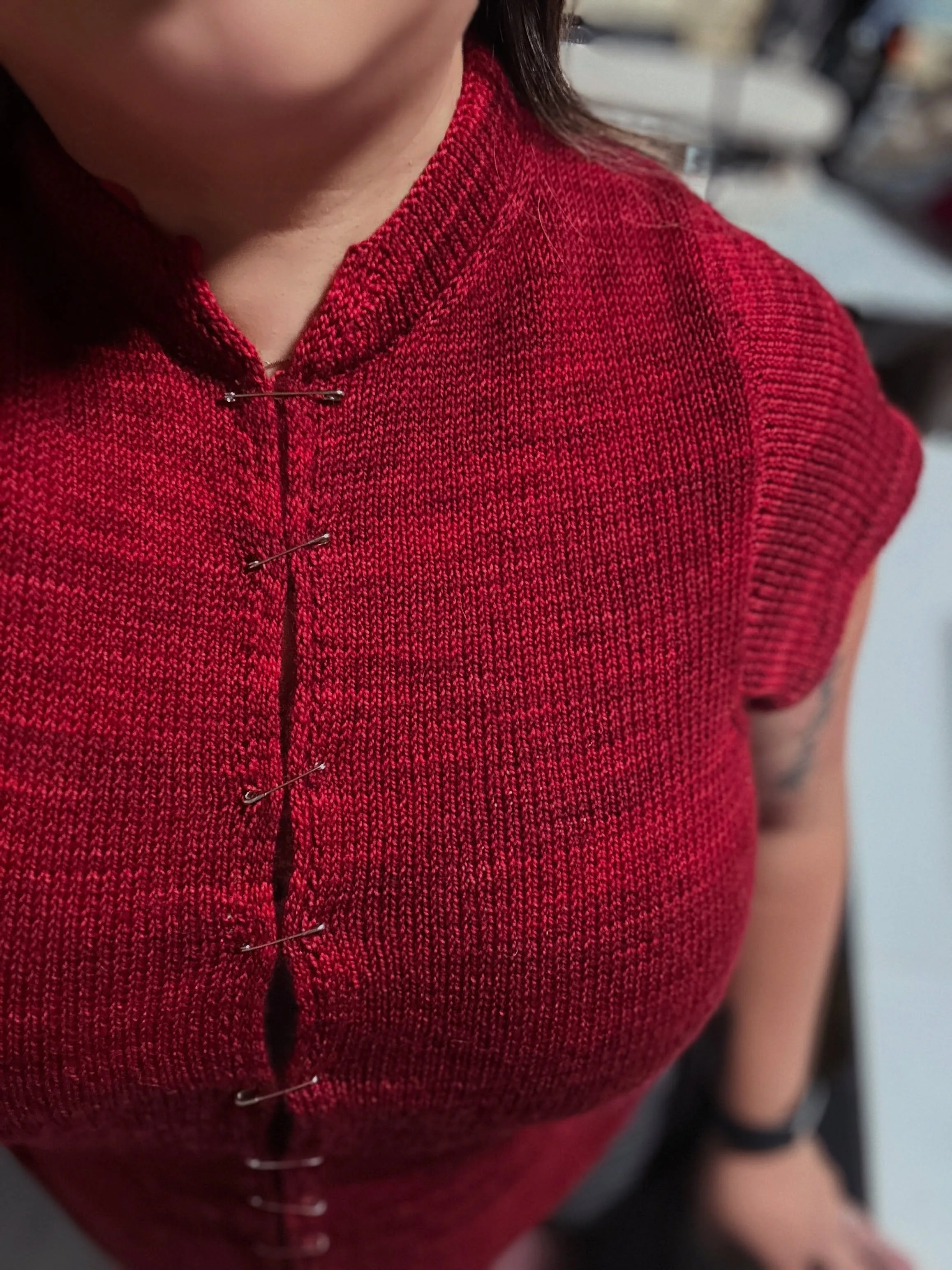She&rsquo;s got cap sleeves and has been blocked! I&rsquo;m sorry it&rsquo;s been taking me a lot longer to get patterns written up these days. There&rsquo;s just so much time involved with grading and formatting and checking math and I just rather b