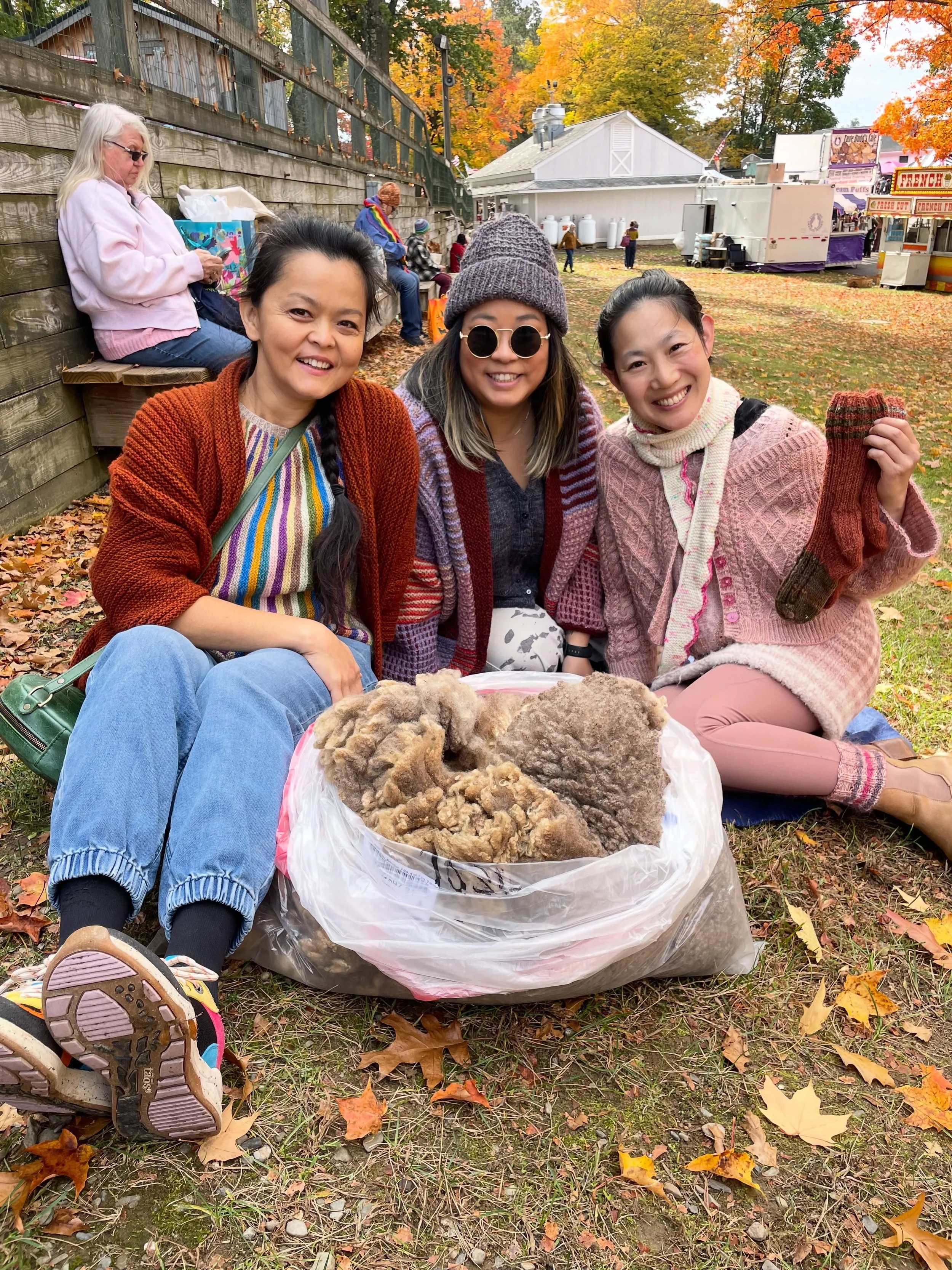 The PEOPLE of NY sheep and wool, the main reason I come out to Rhinebeck from Michigan! This year looks a little different as we missed half of our MUSHROOMIES crew. Only came up for a day this time and still saw so many! Thank you to everyone who st
