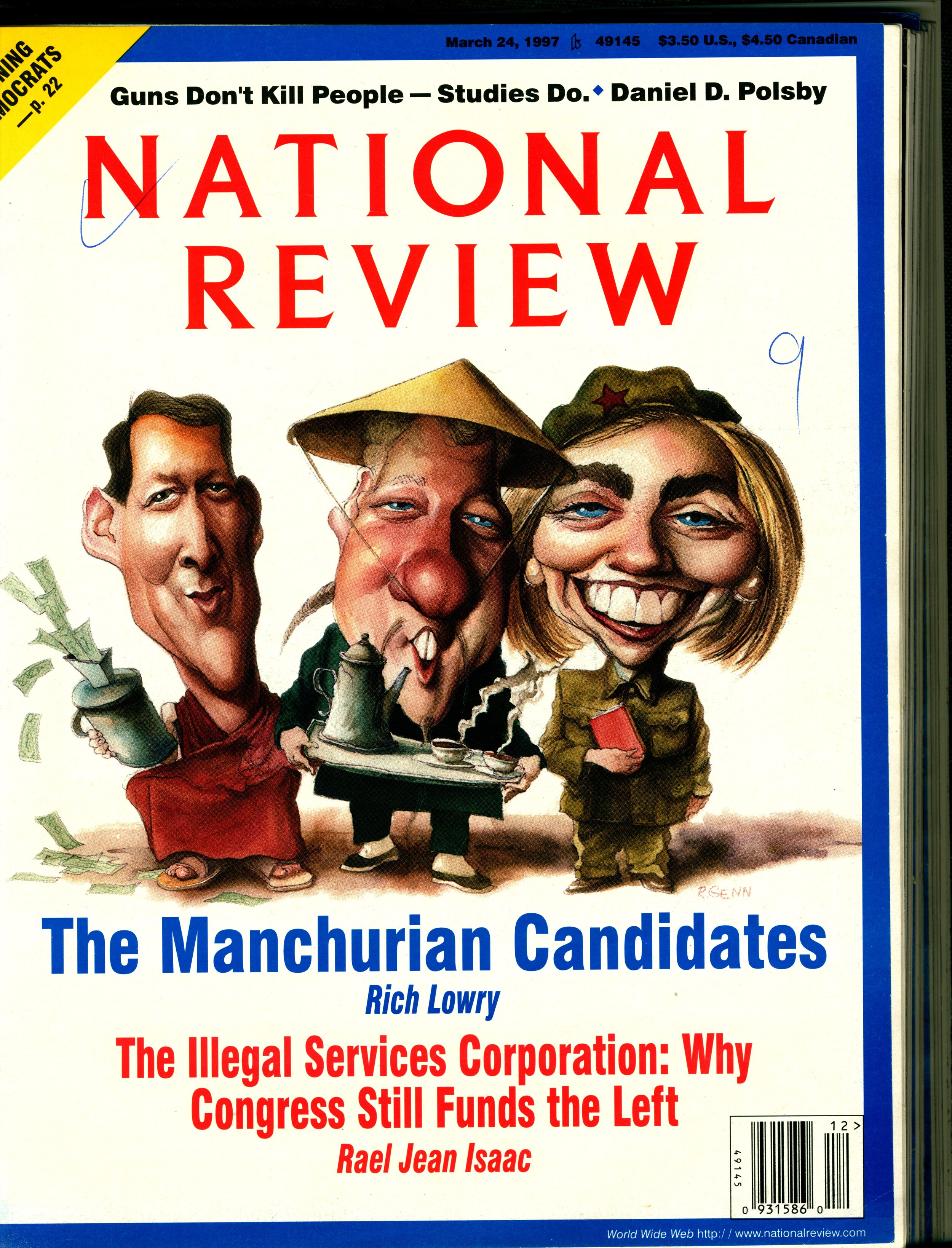  Racist stereotypes in the United States still persist. This cover of The National Review comes from March 1997. 