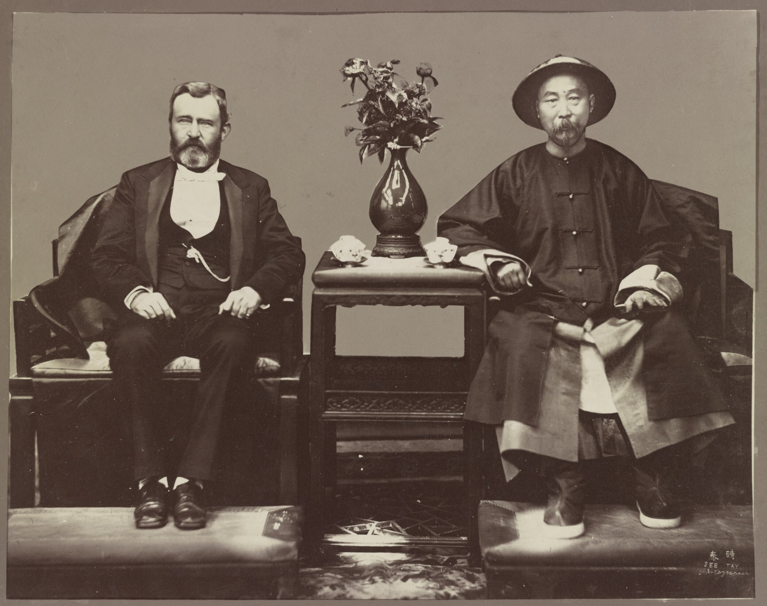  Many Americans don’t realize that the relationship predates by more than 100 years, Richard Nixon’s 1972 trip to China. Here is former US President Ulysses S. Grant with Chinese viceroy Li Hongzhang in 1879. 