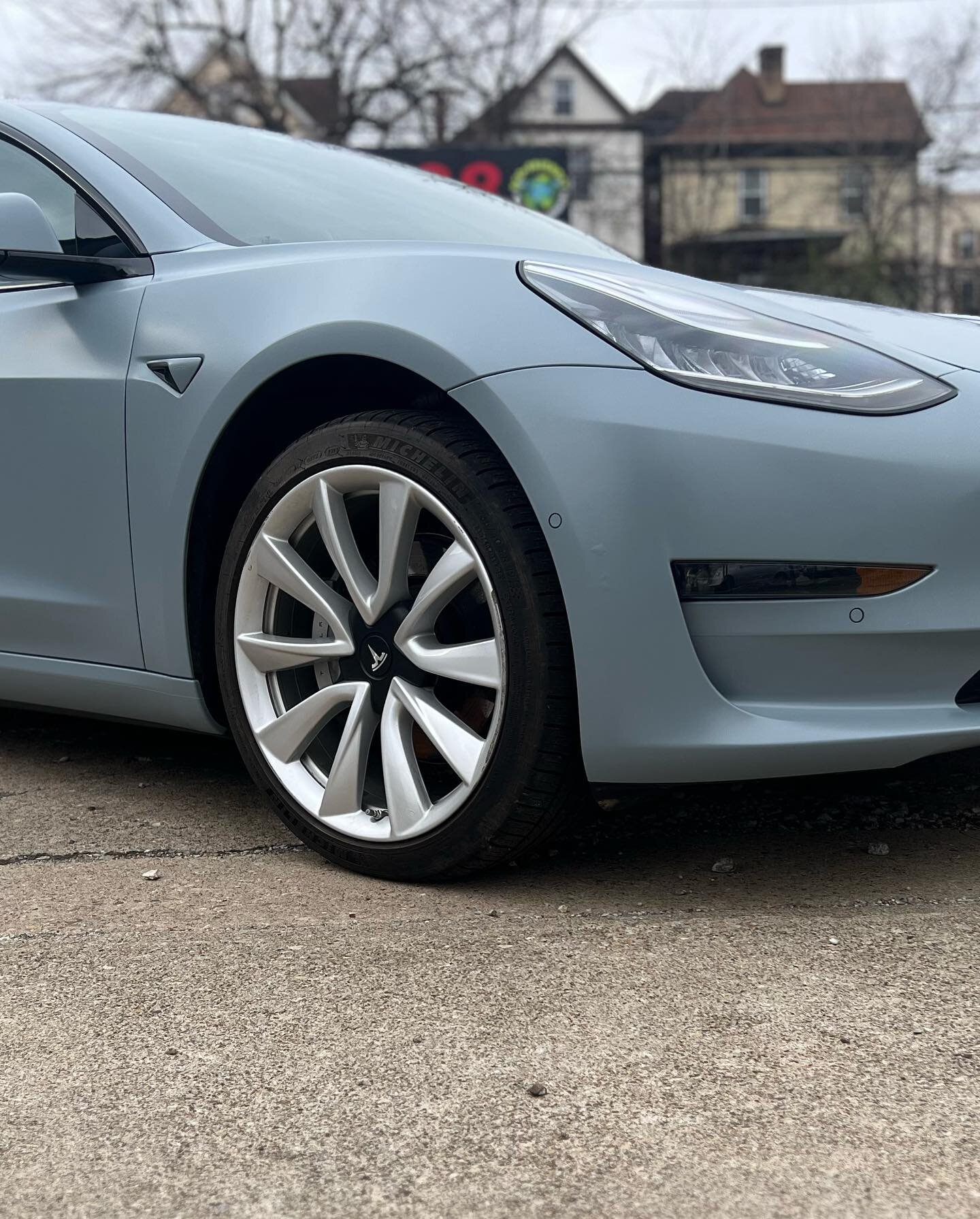 This @teslamotors M3 got a complete color change including the door jams and was topped off with @xpel fusion ceramic coating.