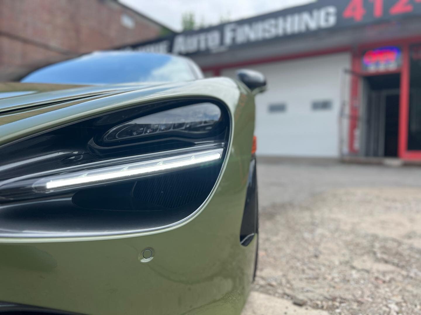 We finished up this launch edition @mclarenauto 720s in @platinumwrappingfilm badlands green and decided Kermit was a fitting name for it once all was said and done.