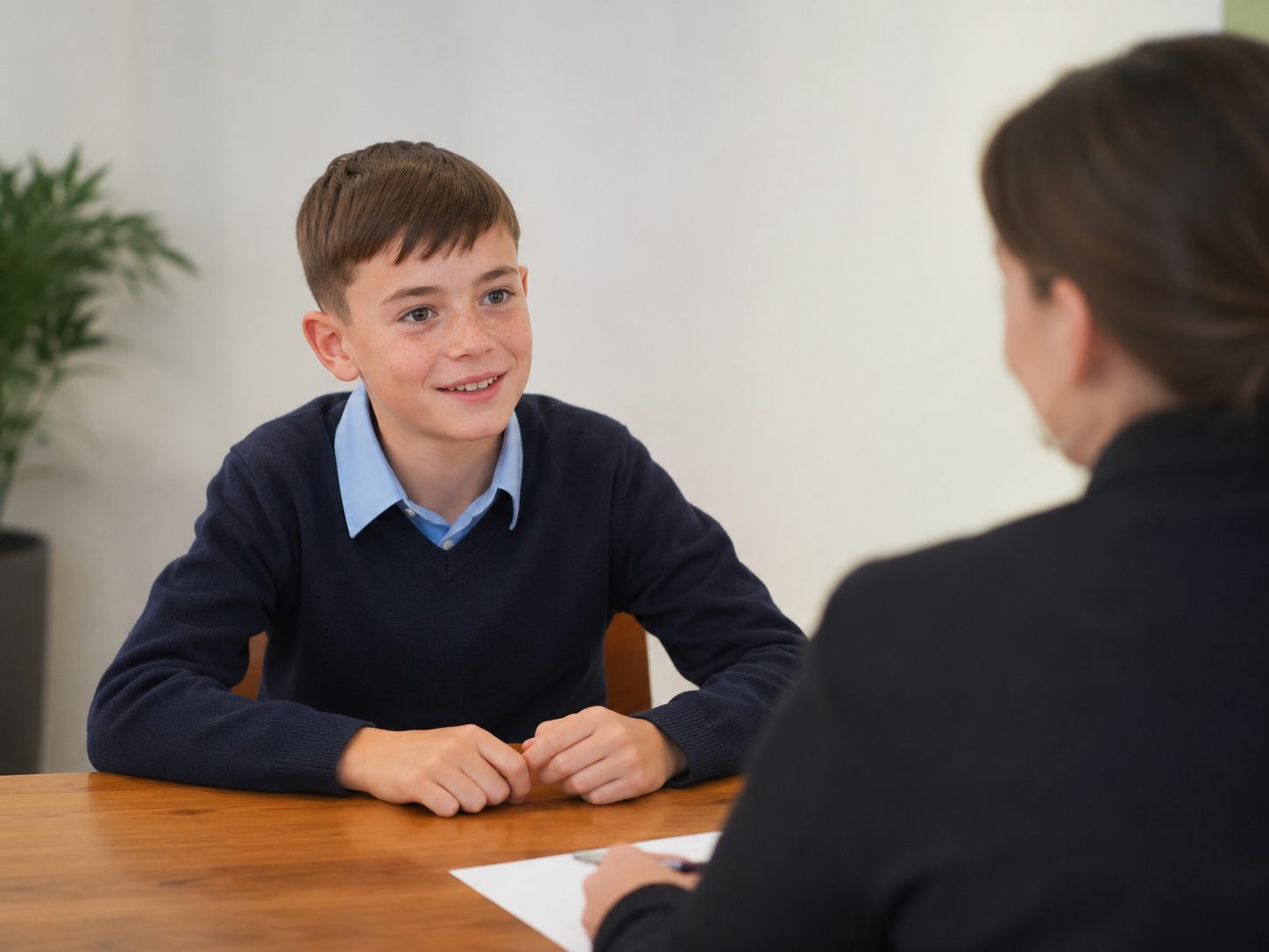 School interviews are not about perfect answers