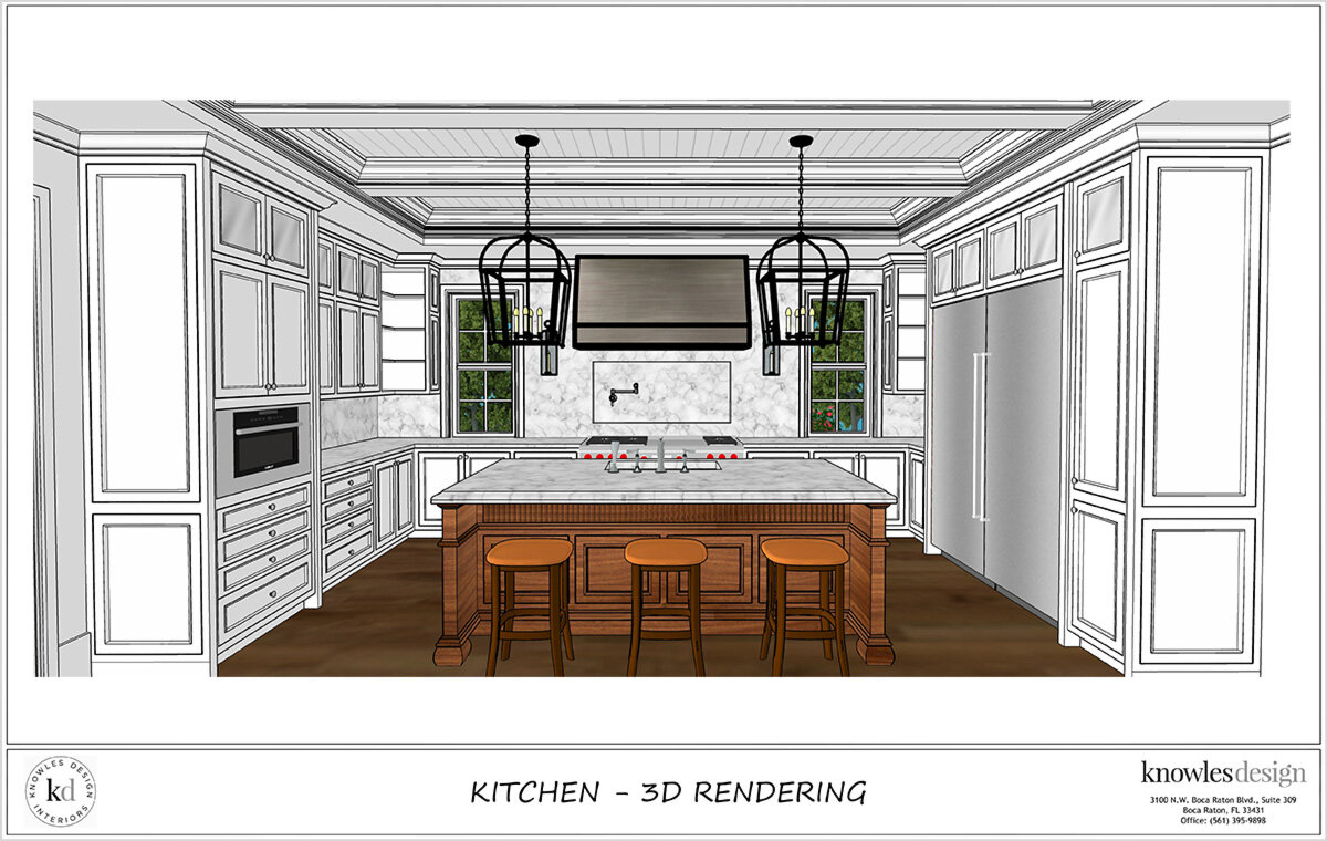 Kitchen - 3D Rendering