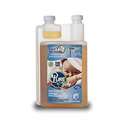 纯天然婴儿洗衣粉64份，100_纯天然婴儿洗衣粉，无敏感皮肤，透明敏感皮肤，低过敏，标签上列出成分