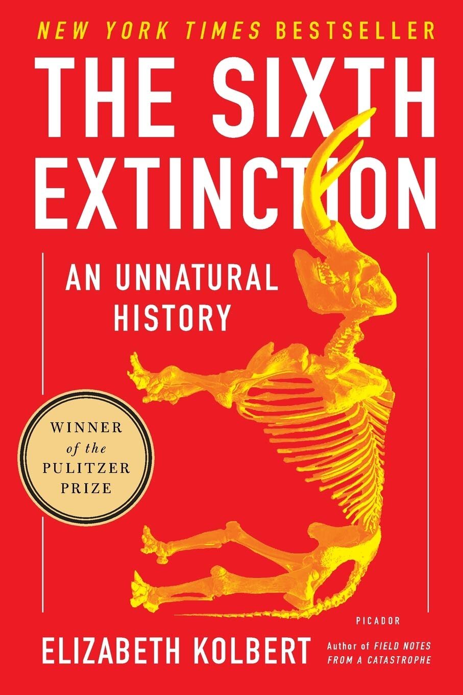 伊丽莎白·科尔伯特的《第六次灭绝:非自然历史》(The Sixth Extinction: Unnatural History)