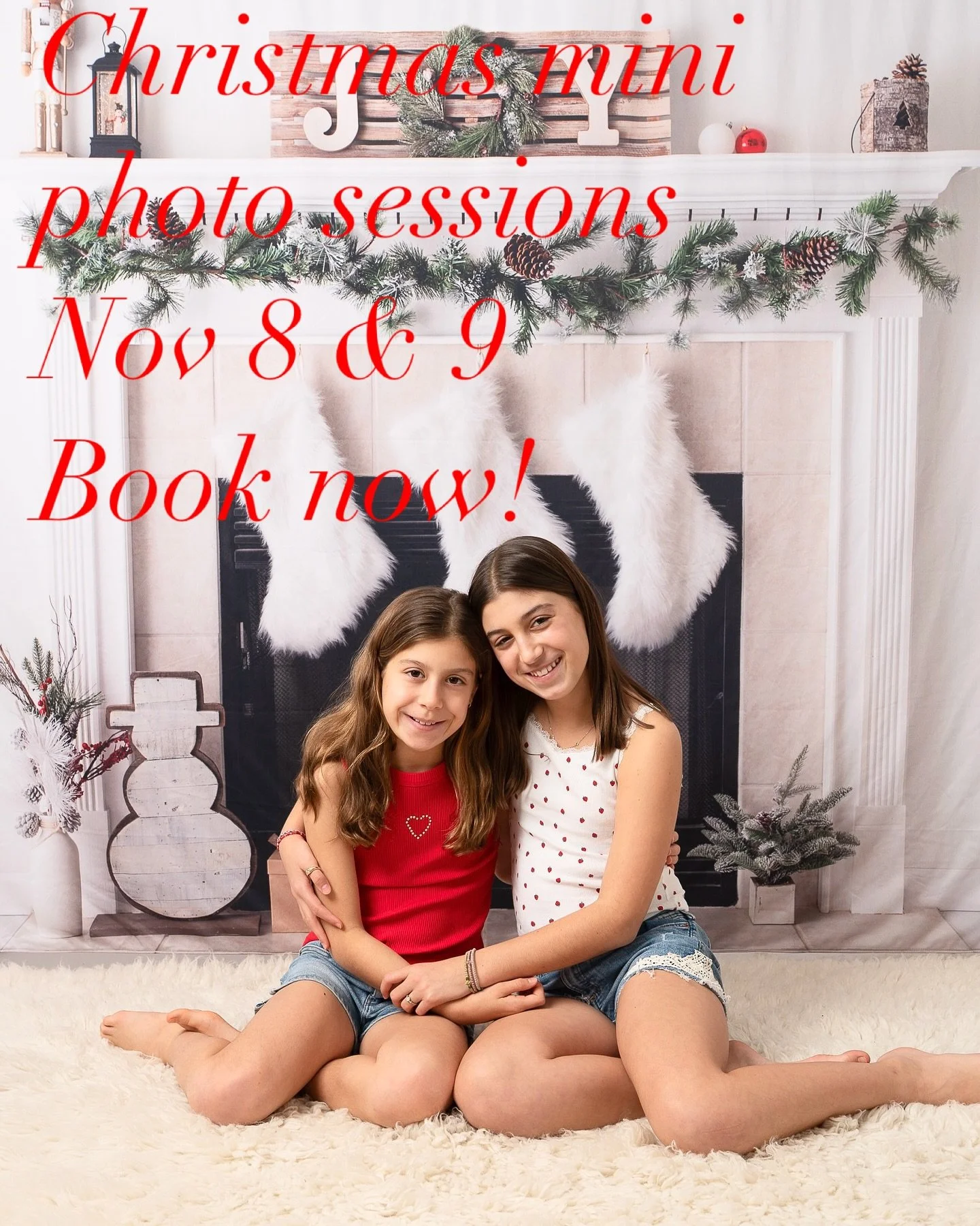 Time is running out to book your Christmas mini photo session on Nov 8th or 9th. Link in bio to book 🎅🎄🌲🎅