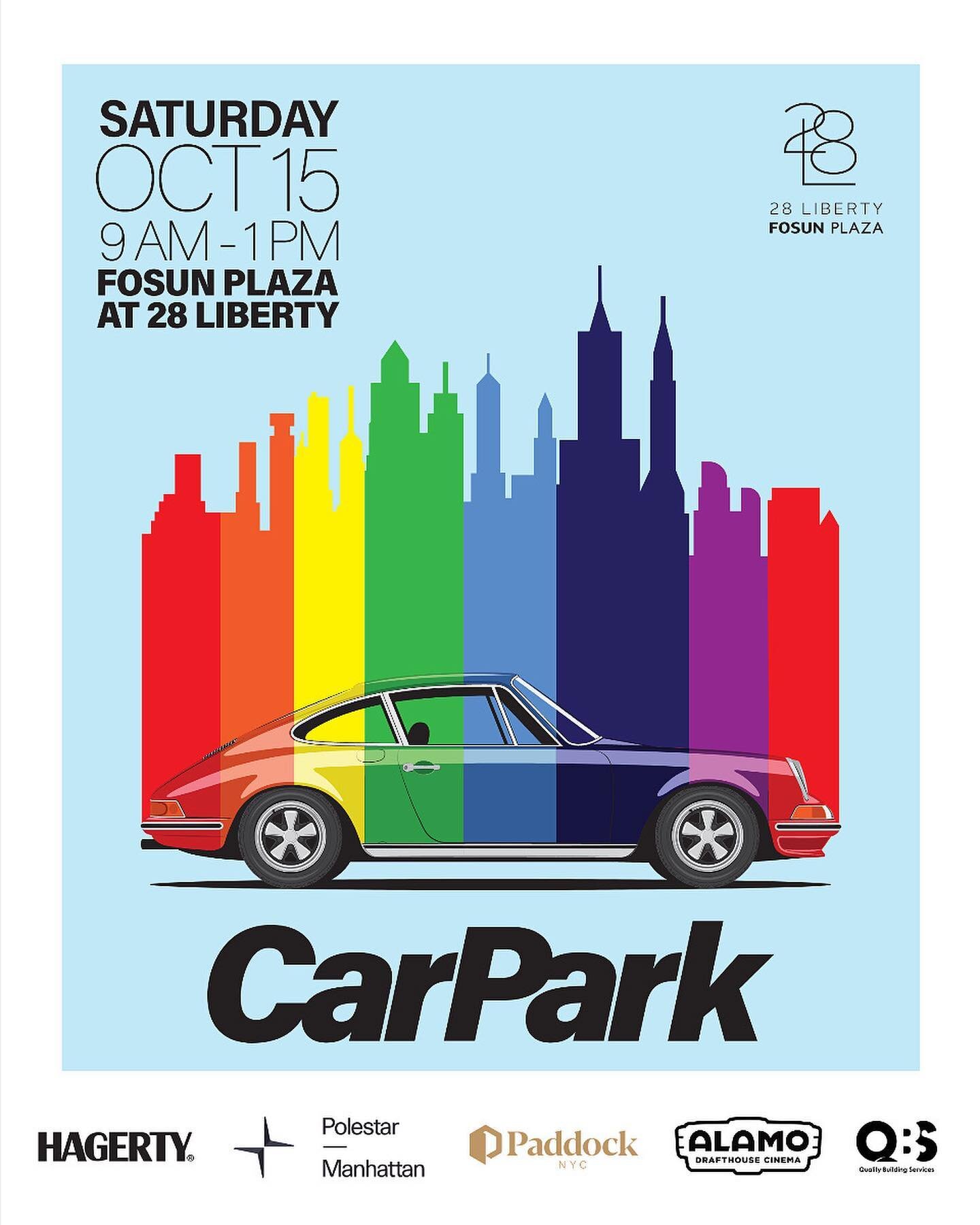 We&rsquo;re thrilled to announce the second edition of CarPark Fosun Plaza at 28 Liberty.  On Saturday, October 15, from 9 AM to 1 PM, join us on the elevated plaza in downtown NYC at the intersection of Liberty and Nassau for a curated exhibition of