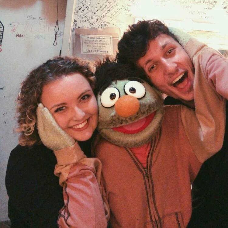 Caitlin with Nicki in Avenue Q