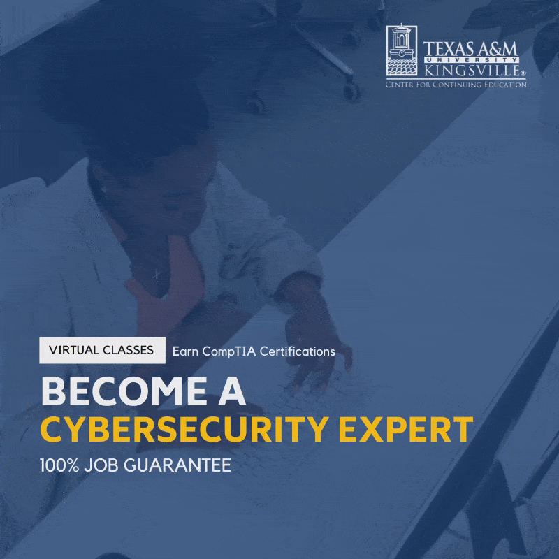 GIF example for the Cyber Security training ads.