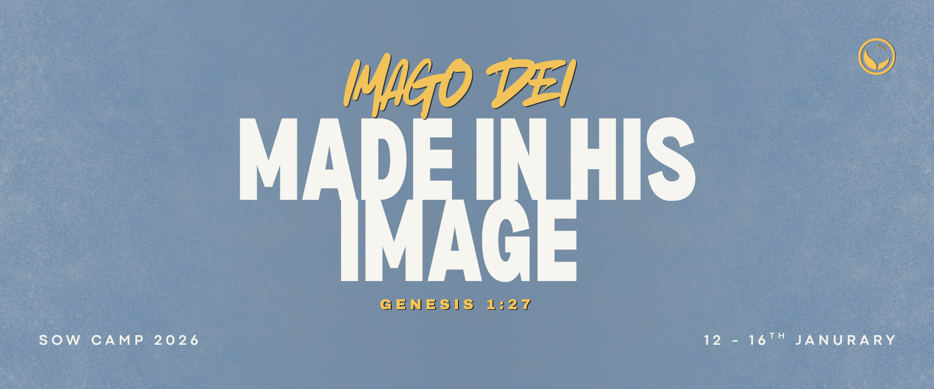 “Imago Dei” reflects that we are created in the image of God. While this image was broken by sin, Christ redeems and restores it, shaping us into His likeness. Camp focuses on discipleship, helpin.png