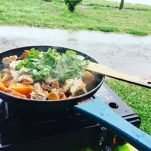 Fish and Kumara Fry Up