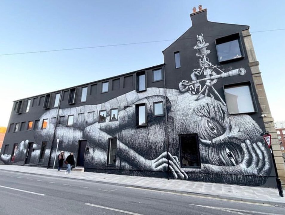 @phlegm_art newest mural🙌

@eyewitnessworks , Sheffield🇬🇧

This piece is extremely fitting to the location as Phlegm&rsquo;s &lsquo;Mausoleum Of The Giants&rsquo; installation transformed @eyewitnessworks to a place of magic in 2018.

Here&rsquo;s