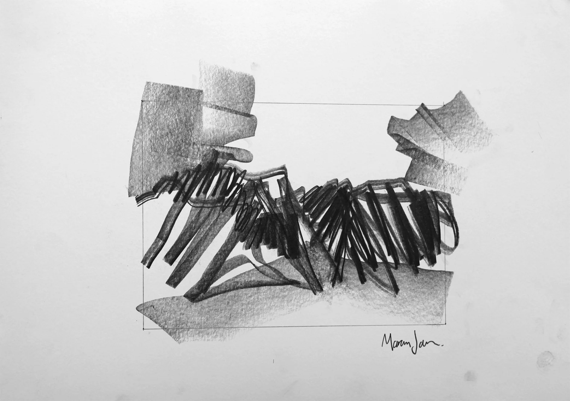 Untitled 2018, graphite pencil on paper, 420 x 297mm
