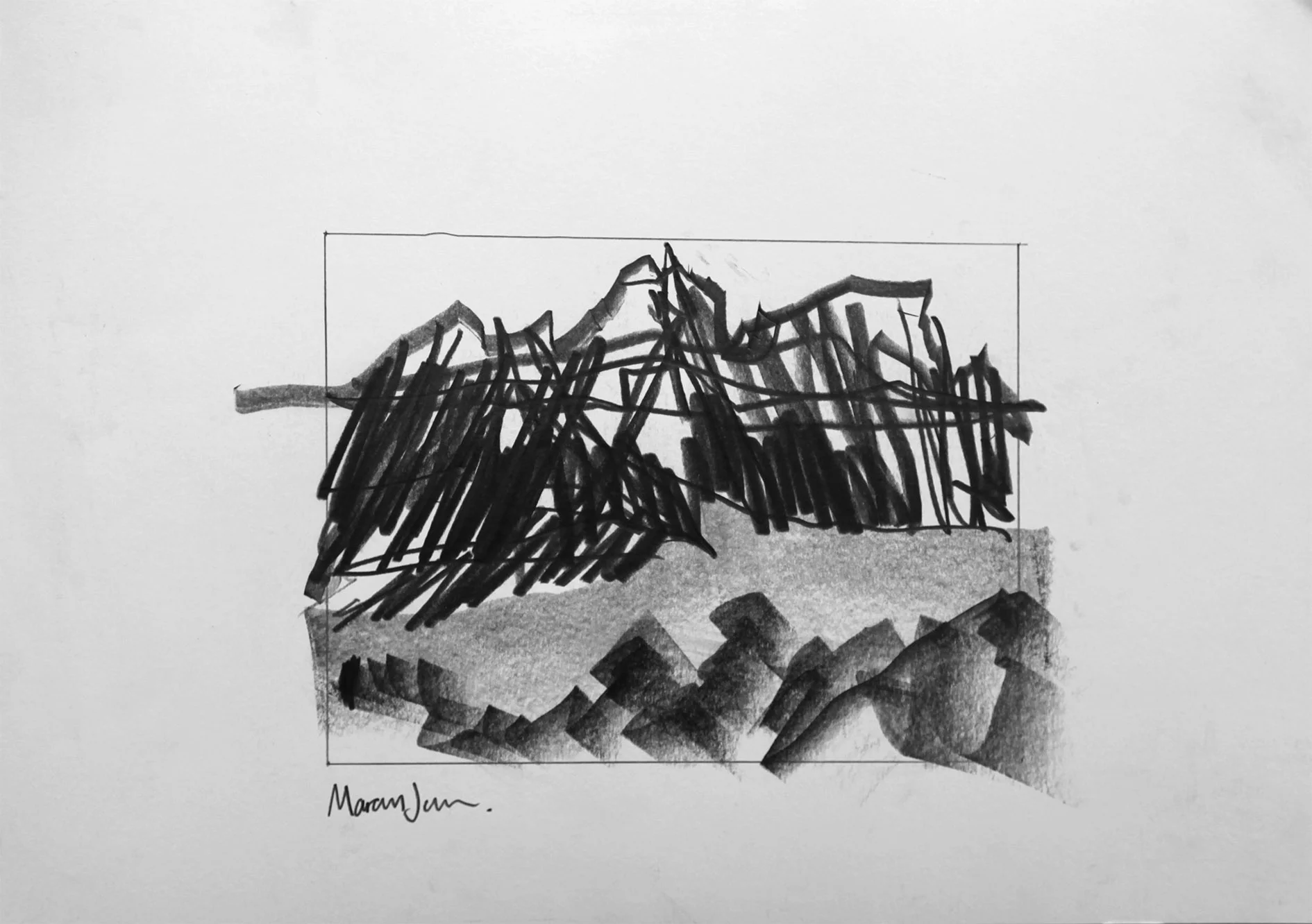 Untitled 2018, graphite pencil on paper, 420 x 297mm