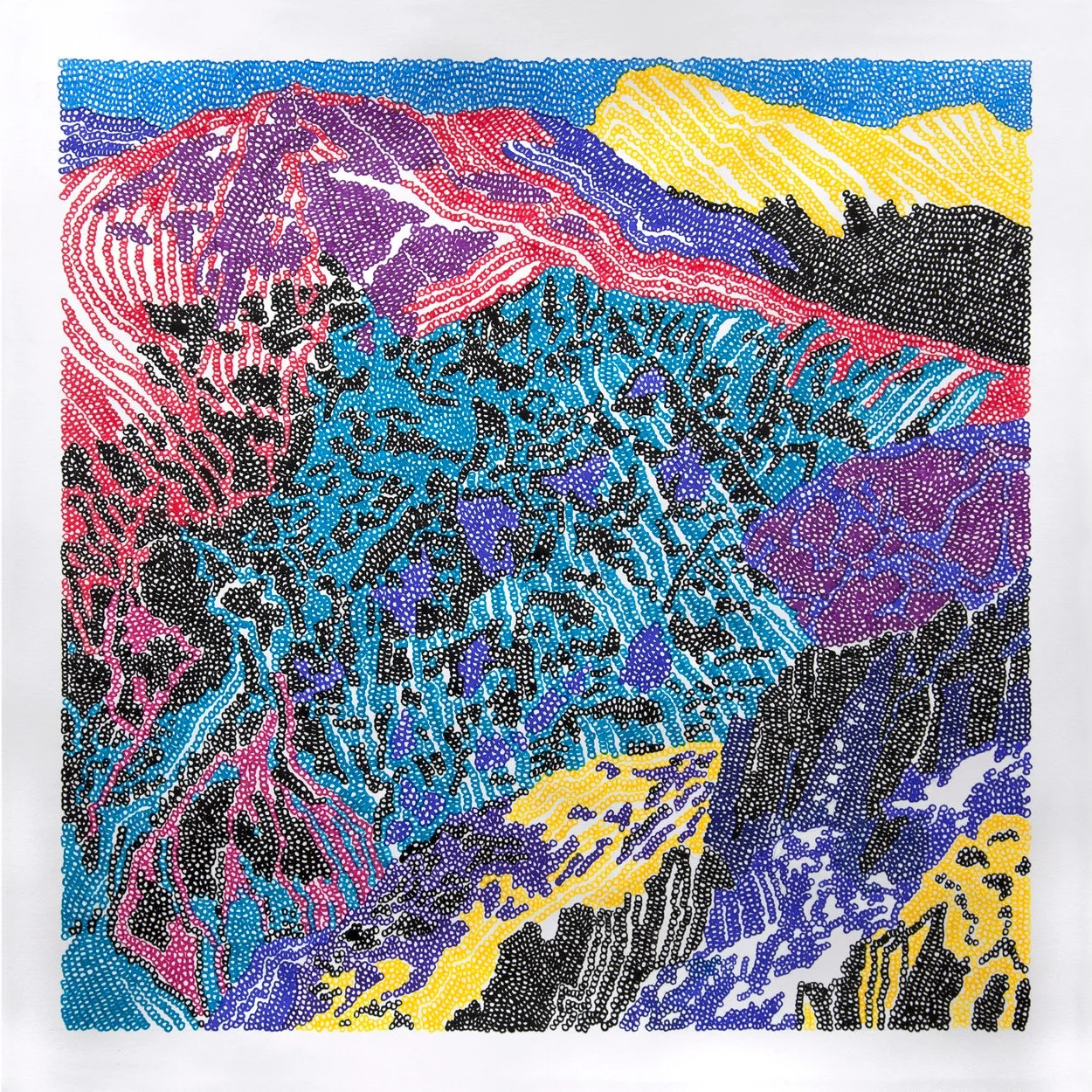 52.009936, -9.716460 2019, ink on paper, 560mm x 560mm