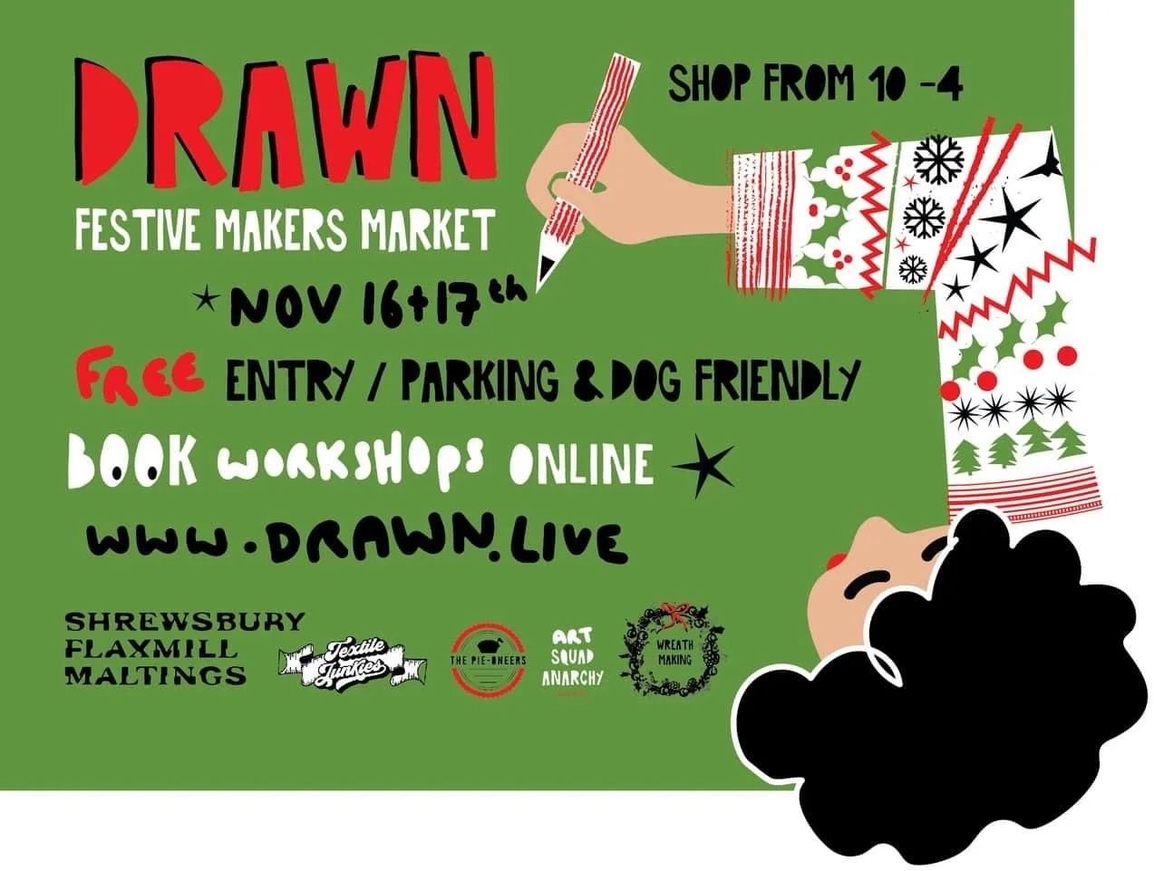 DRAWN at Christmas Shrewsbury Flaxmill Maltings 2024