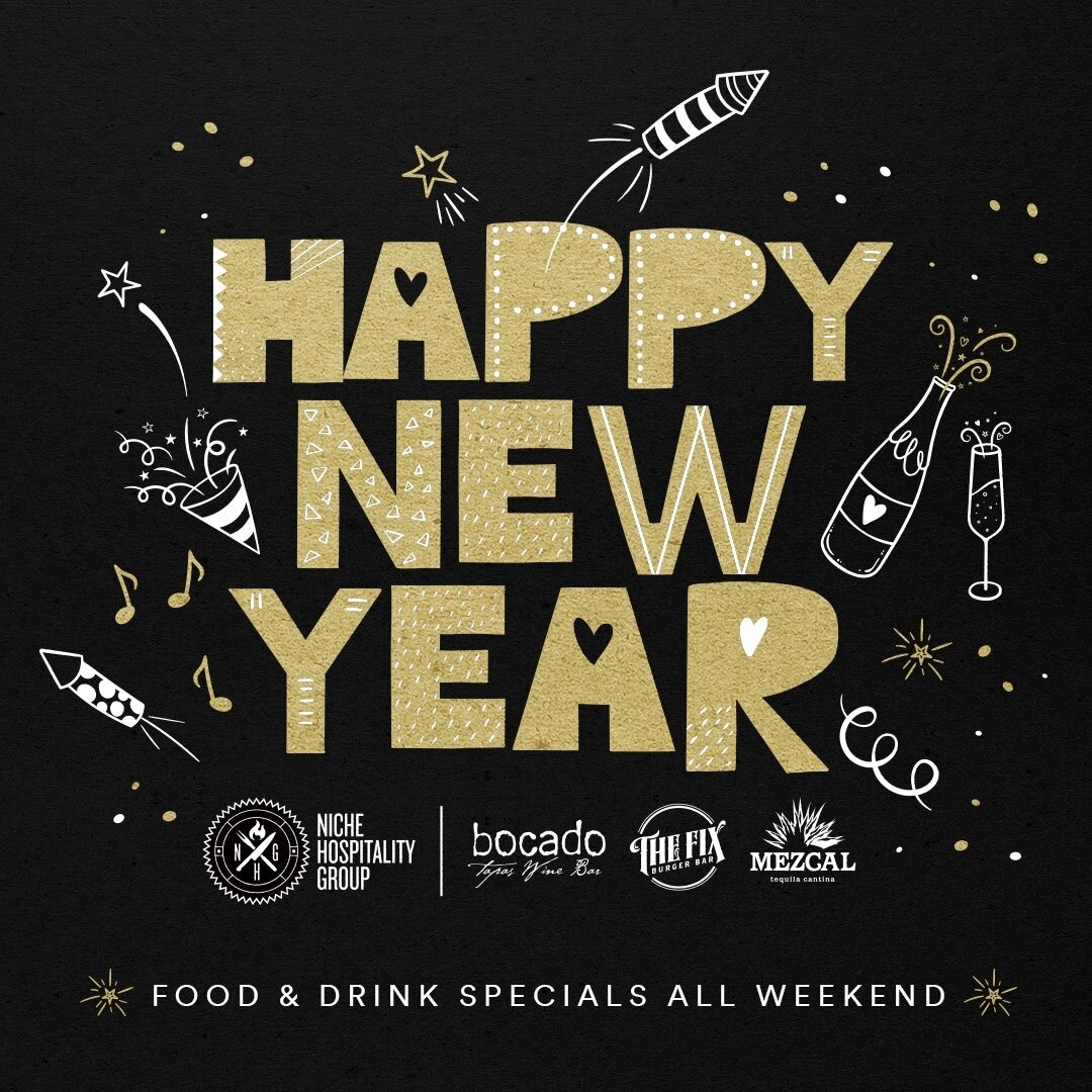 We're celebrating 2023 all weekend long with chef specials at all Niche locations. Link in bio for store hours and specials available New Year's Eve and New Year's Day. Reservations available online or by phone.⁠ Happy New Year!⁠