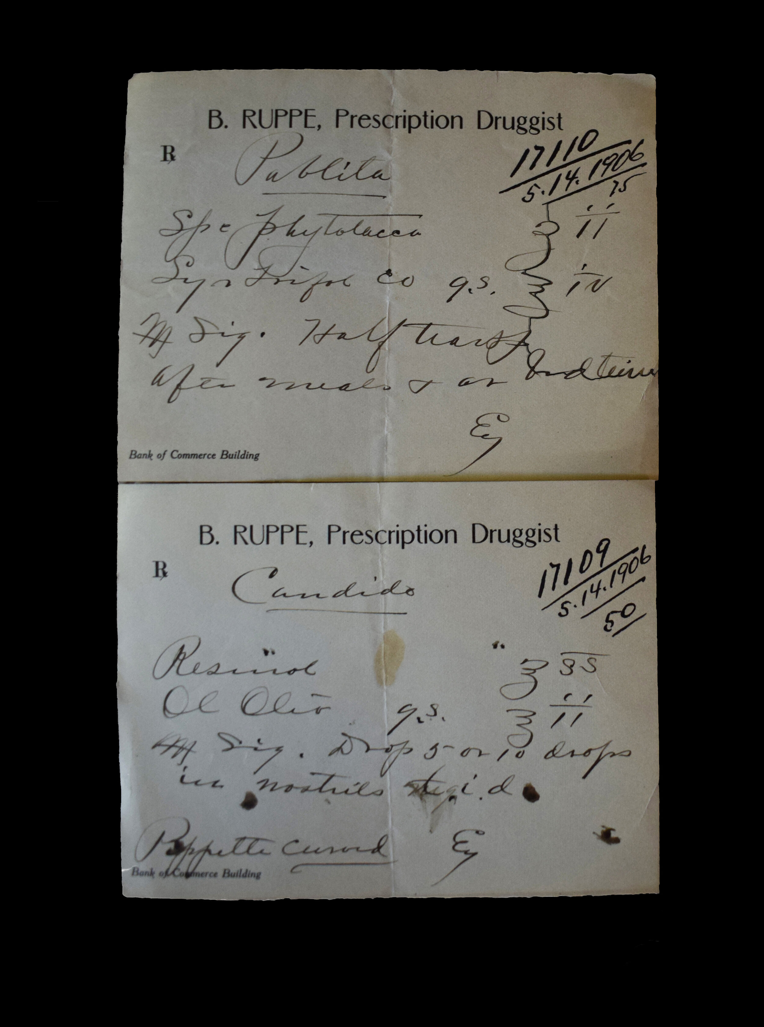 Prescriptions written by Bernard Ruppe.jpg