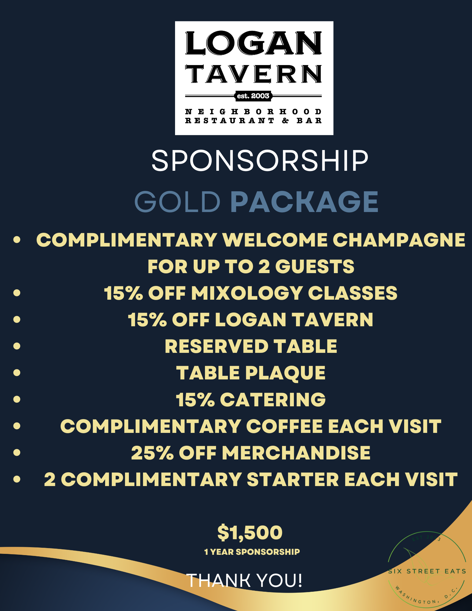 Gold Member Sponsorship