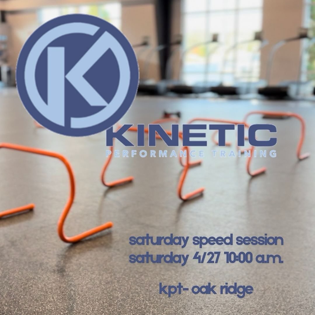Attn high school/college athletes:
Saturday speed session at KPT Oak Ridge

This Saturday, April 27: 10-11 am

Space is limited, book your spot today!