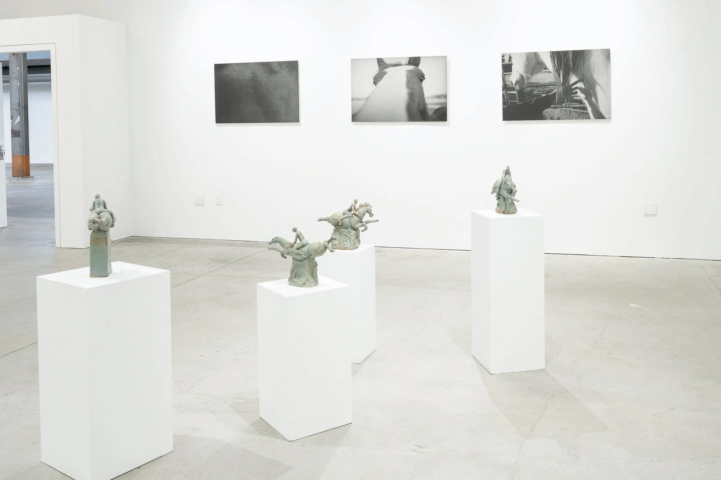 Mane 'n Tail; Casemore Gallery 2024 (sculptures by Susannah Israel)