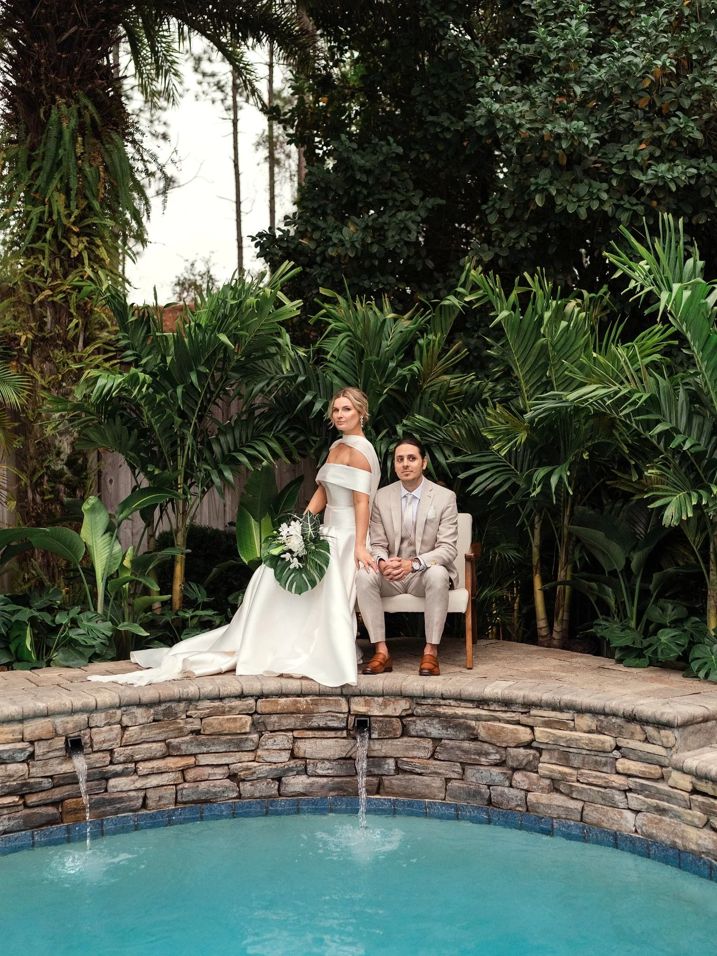 Sophie + Brent told their family and friends they were invited to celebrate them for their engagement party but SURPRISE! It was actually their wedding day! They pulled off the perfect surprise wedding in their own backyard and it couldn&rsquo;t have
