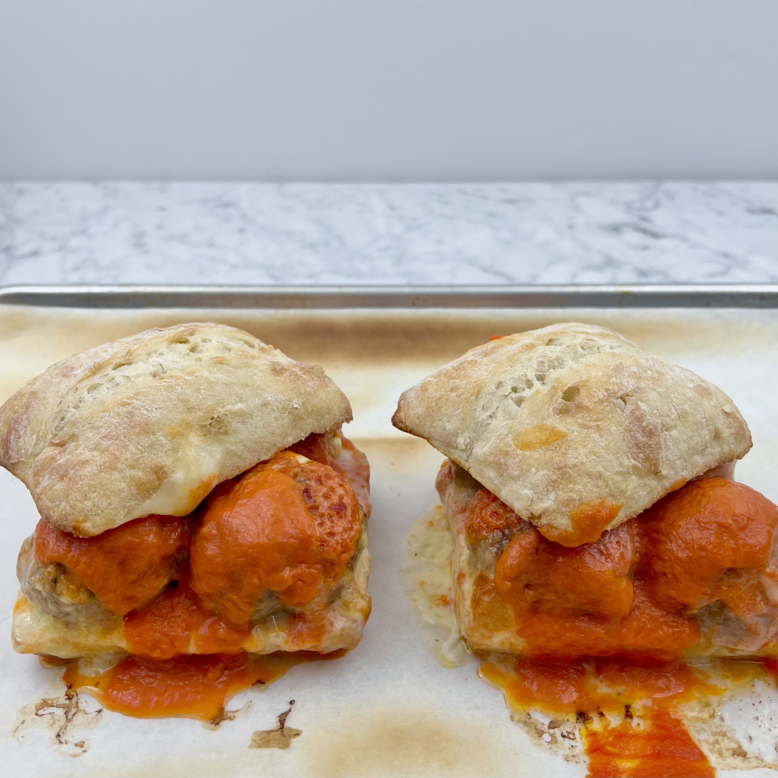 Meatball Sandwiches + VK Caesar Salad + Tiramisù — Valentine Kitchen