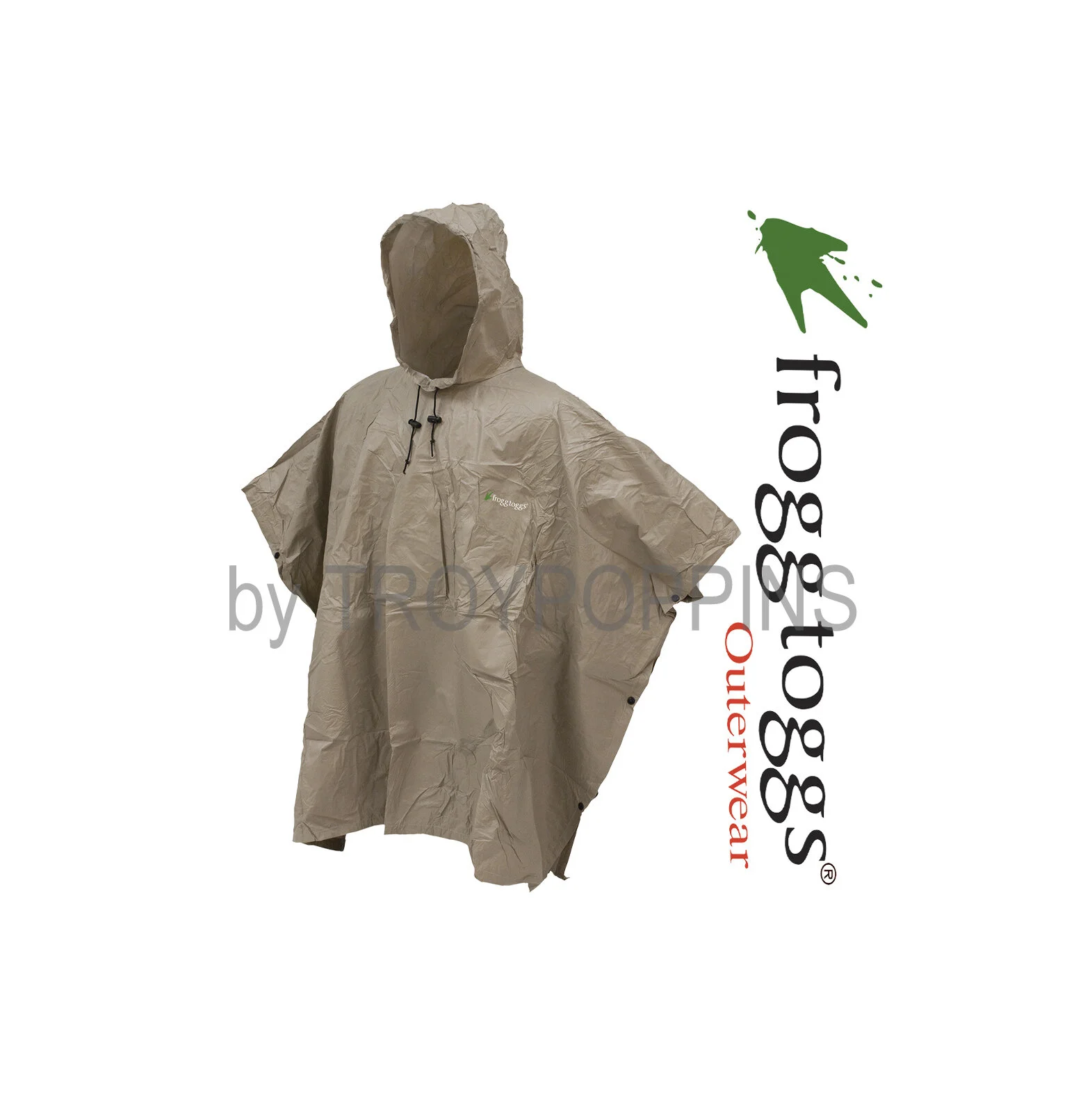 FTP1714 FROGG TOGGS ACCESSORYONE (1) NEW PONCHO RAIN GEAR EMERGENCY