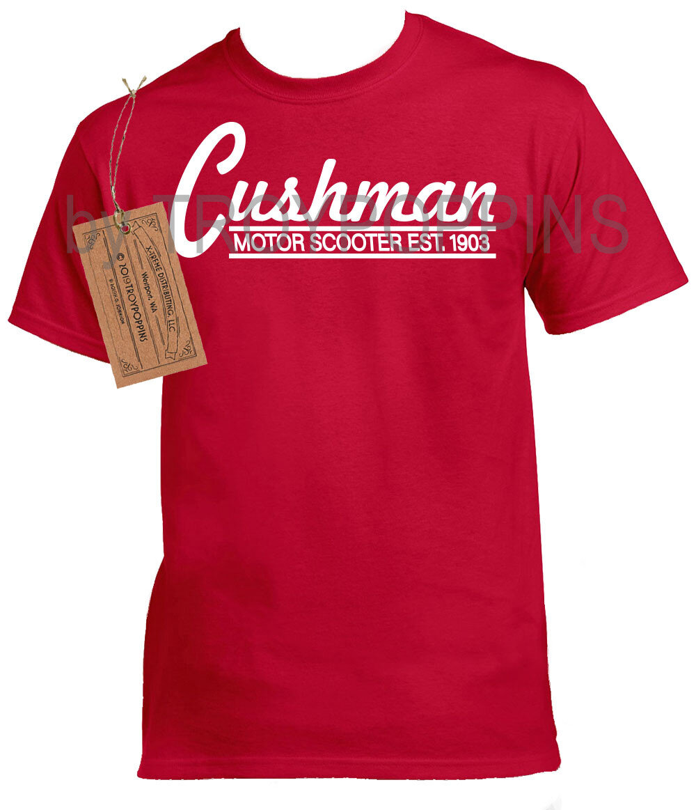 1-Cushman Motor Scooter Silk screened t-shirt in multiple colors Gildan Ultra Cotton Truckster Haulster or other vintage collectors mechanic