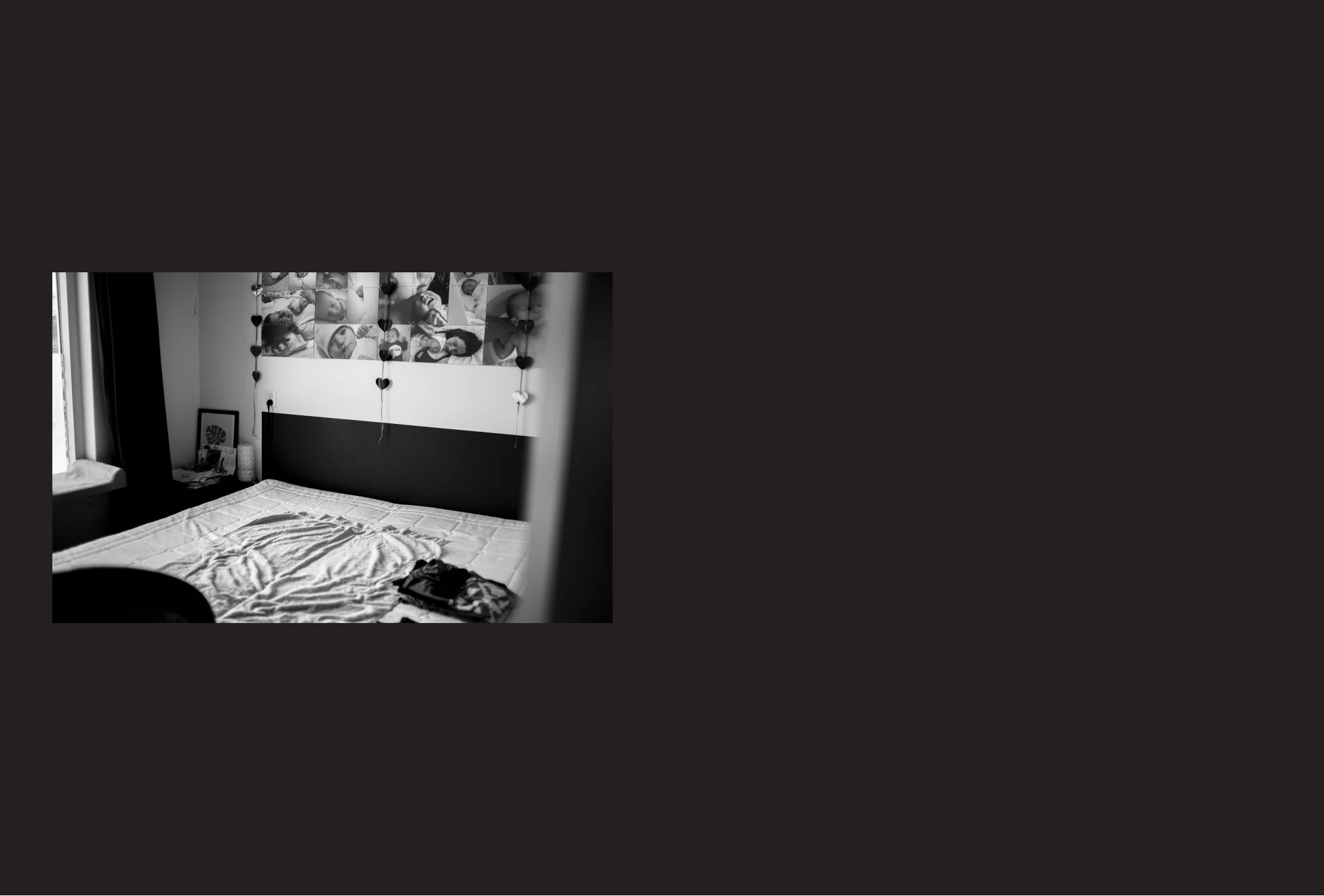 Als het lachen stopt — bed in slaapkamer