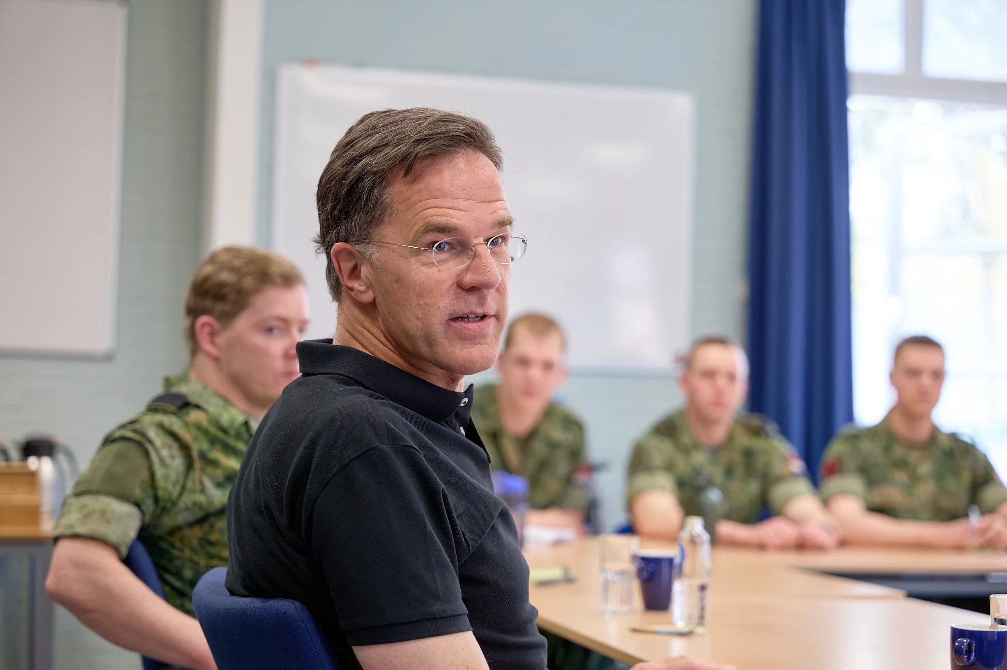 Bezoek Mark Rutte POTOM Korps Mariniers