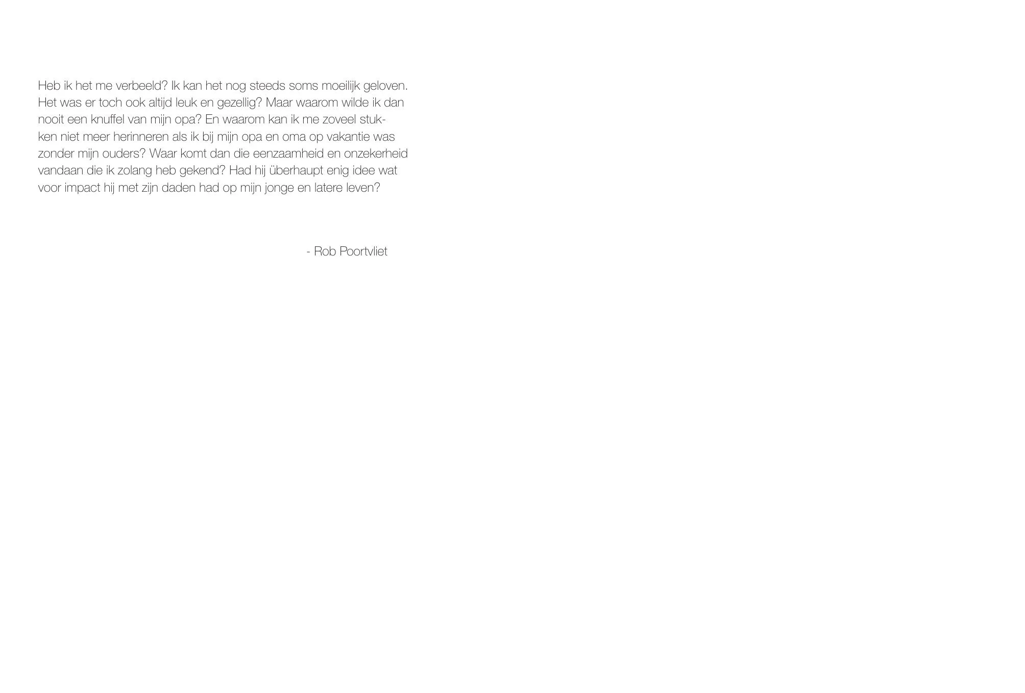 Als het lachen stopt — afsluitende tekst