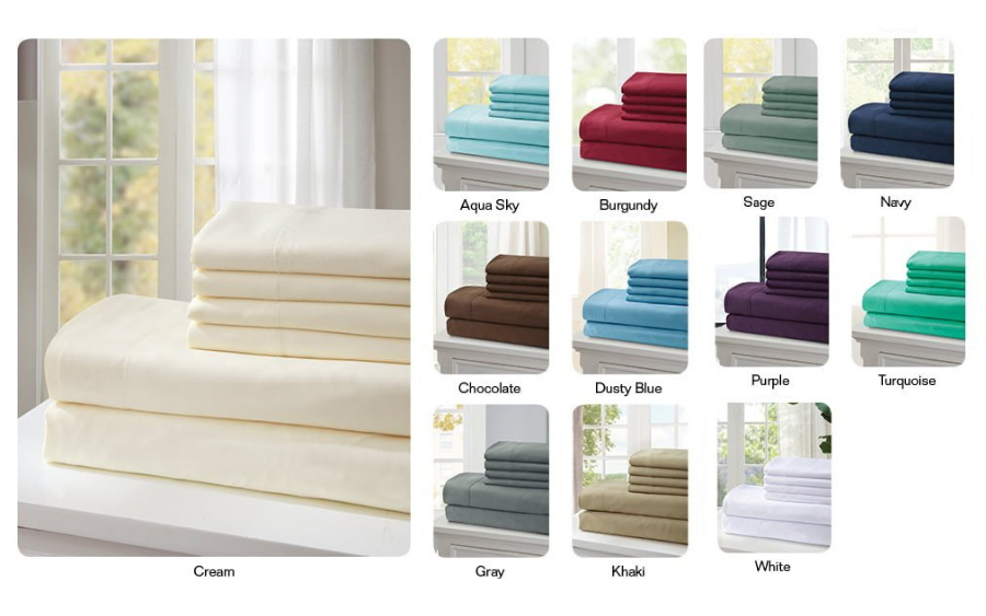 Virah Bella 2100 Series High Quality Bed Sheets Multiple Colors