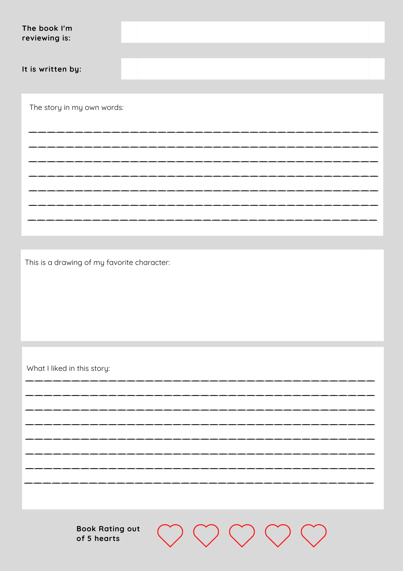 Purple Dotted Pink Shape Book Review Worksheet.png