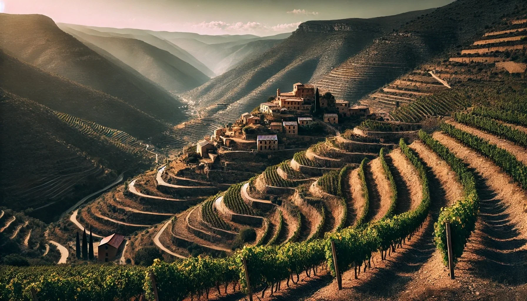 Priorat's terraced vineyards